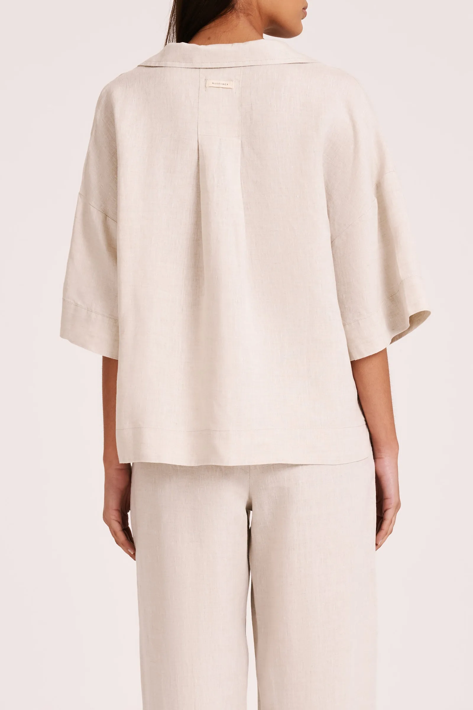 LOUNGE LINEN SHIRT sold by Nude Lucy product image thumbnail 4