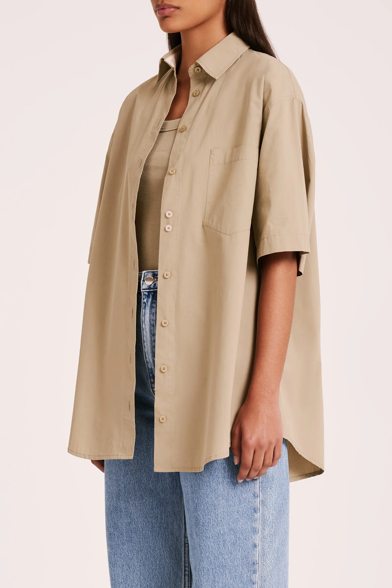 LEO POPLIN SHIRT sold by Nude Lucy product image thumbnail 3