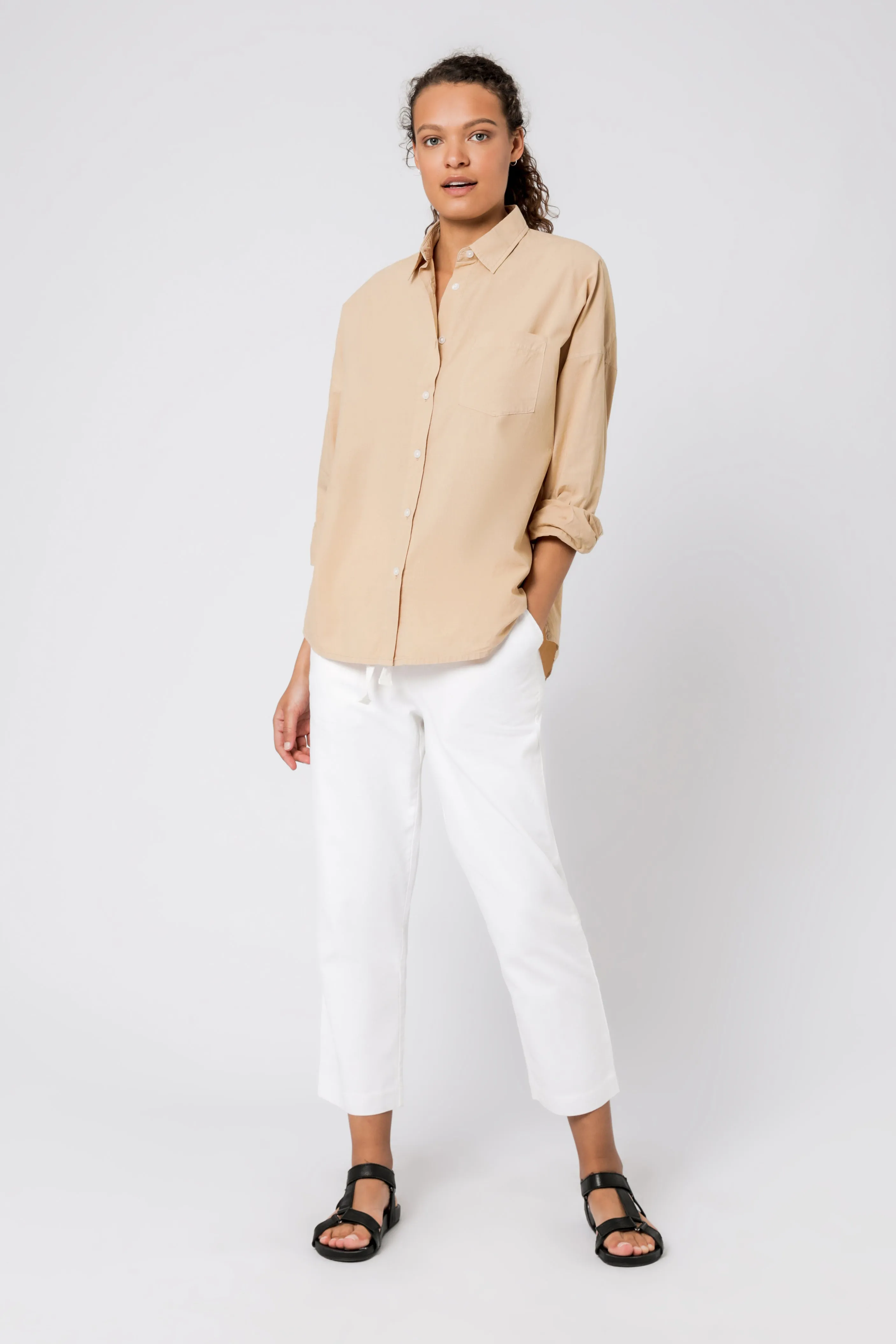 NAYA WASHED COTTON SHIRT sold by Nude Lucy