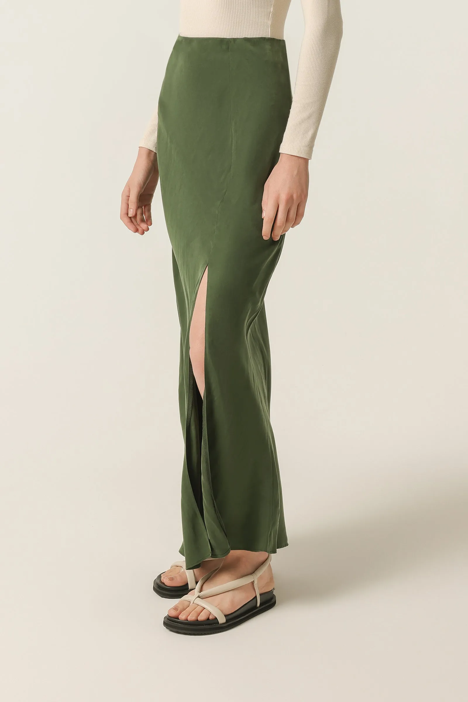 HARLOW CUPRO MAXI SKIRT sold by Nude Lucy product image thumbnail 3