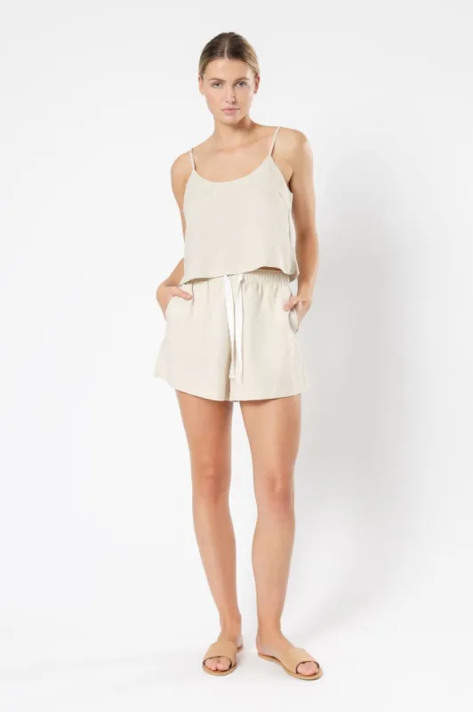 DREW LINEN CAMI sold by Nude Lucy