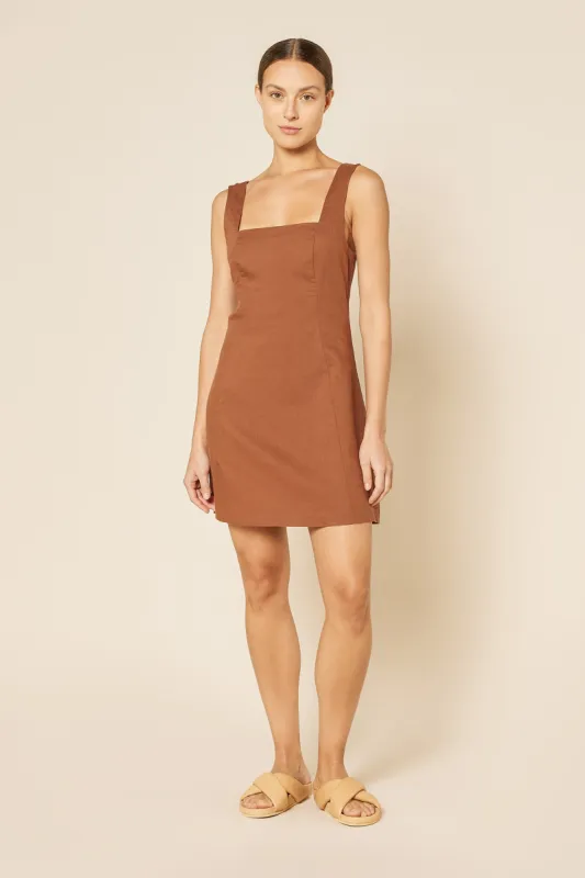 BREANNA LINEN MINI DRESS sold by Nude Lucy