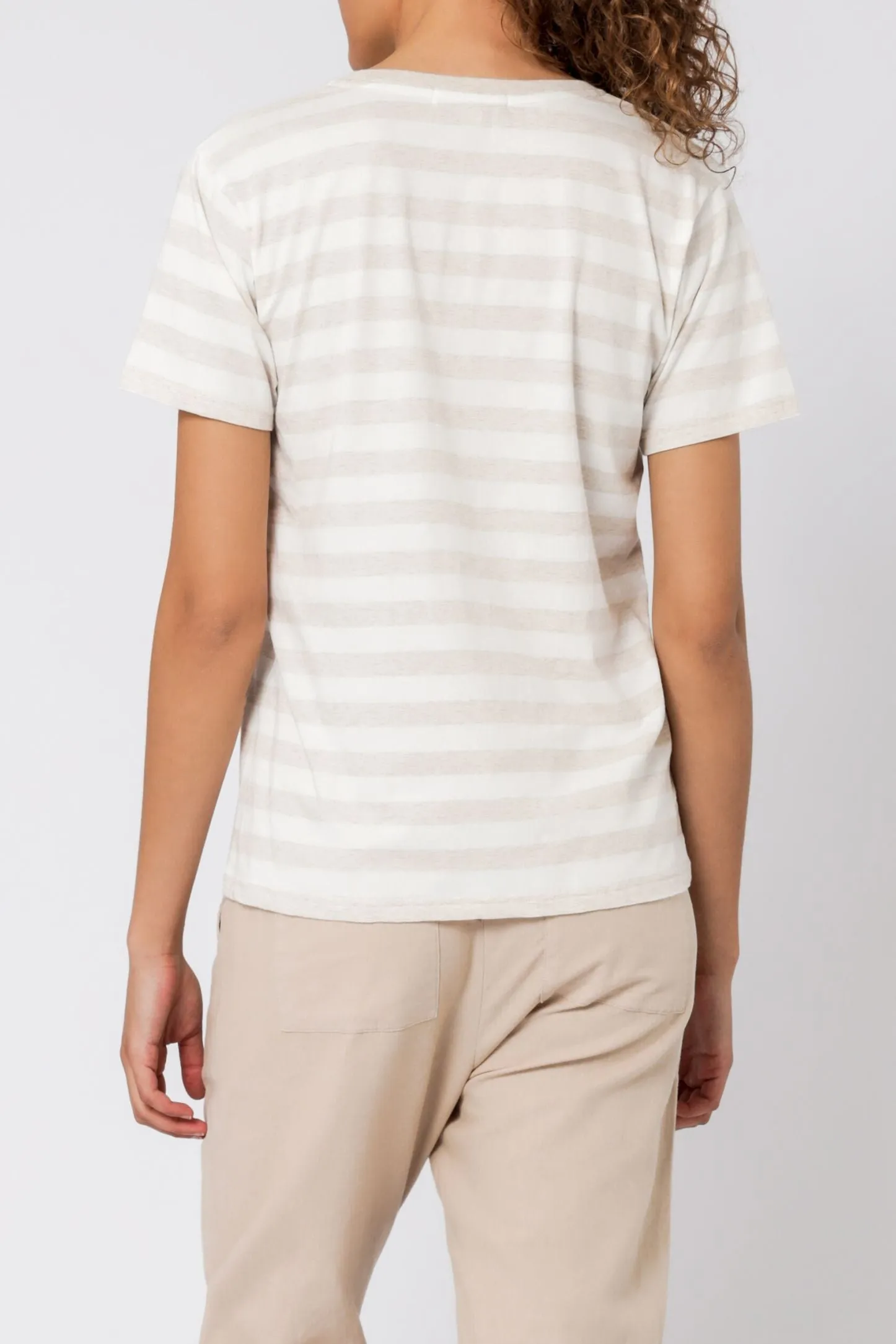 NUDE LUCY STRIPE SLOGAN TEE sold by Nude Lucy product image thumbnail 3