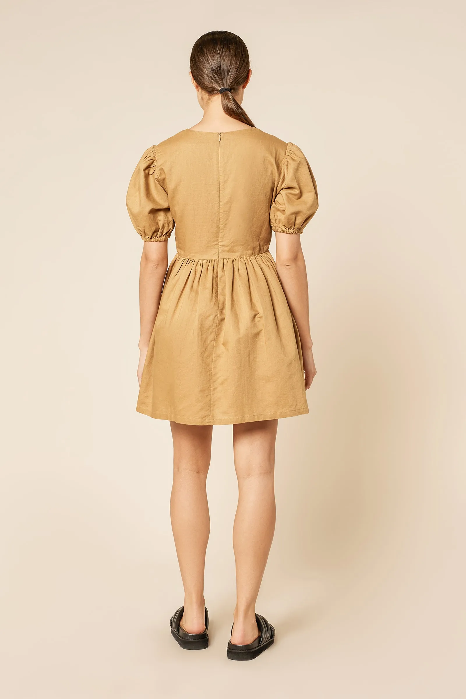 NIMA LINEN MINI DRESS sold by Nude Lucy product image thumbnail 3