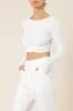 CAMERON WAFFLE LS TEE sold by Nude Lucy