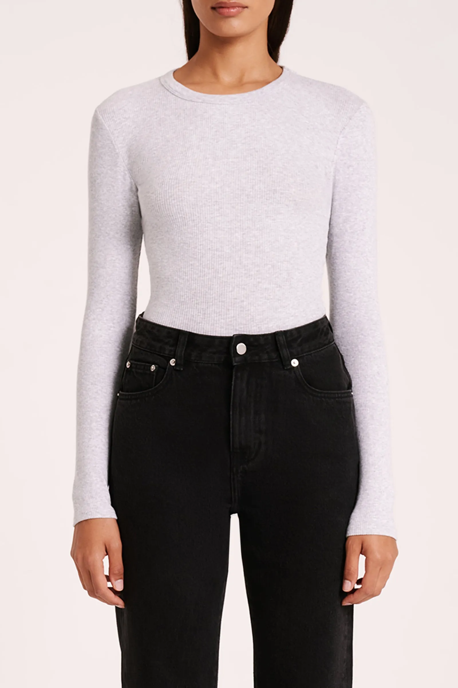 ORGANIC RIB LS TEE sold by Nude Lucy product image thumbnail 3