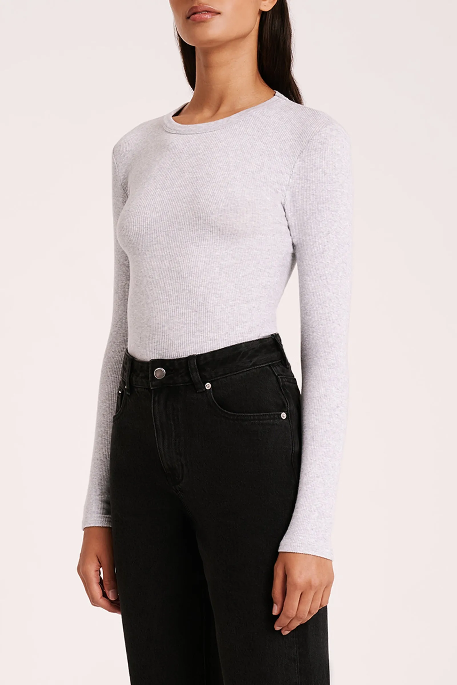 ORGANIC RIB LS TEE sold by Nude Lucy product image thumbnail 4