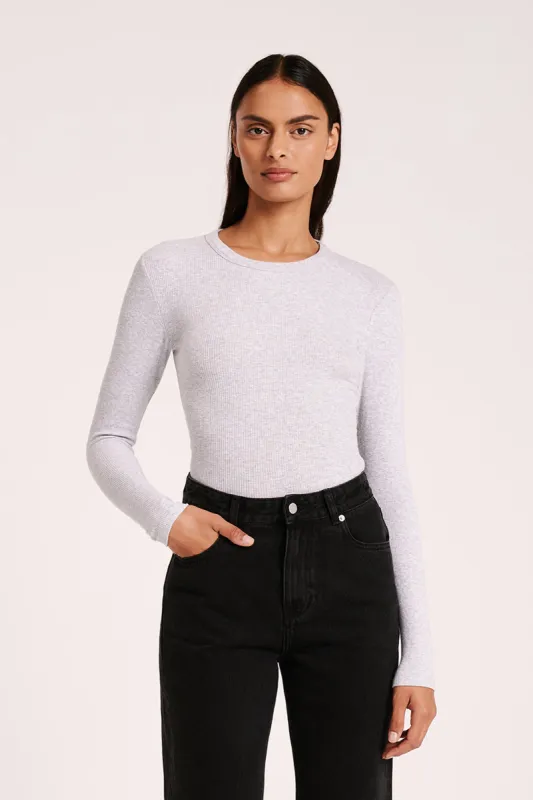 ORGANIC RIB LS TEE sold by Nude Lucy