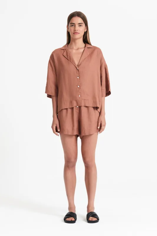 LOUNGE LINEN SHIRT sold by Nude Lucy