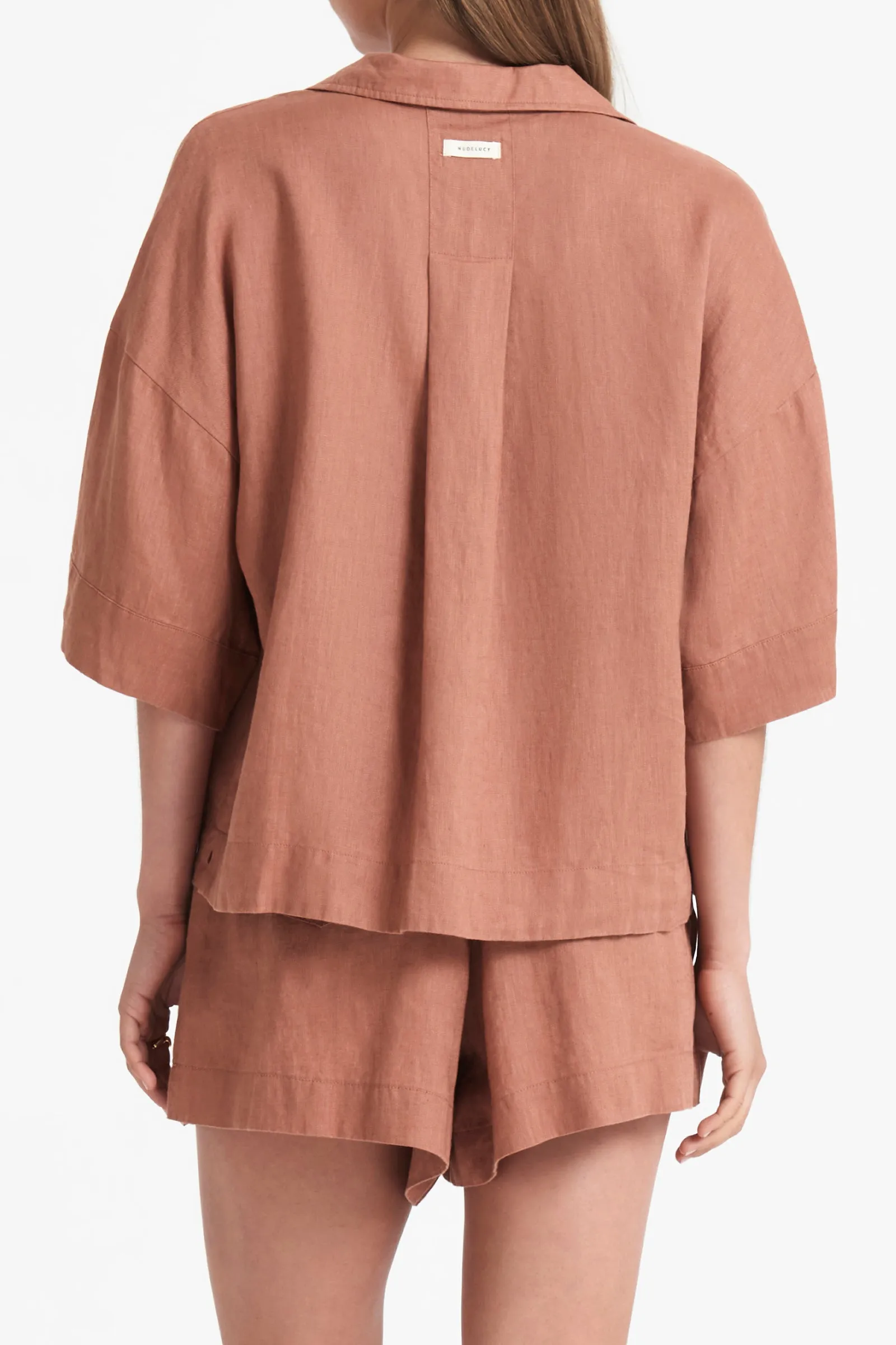 LOUNGE LINEN SHIRT sold by Nude Lucy product image thumbnail 4