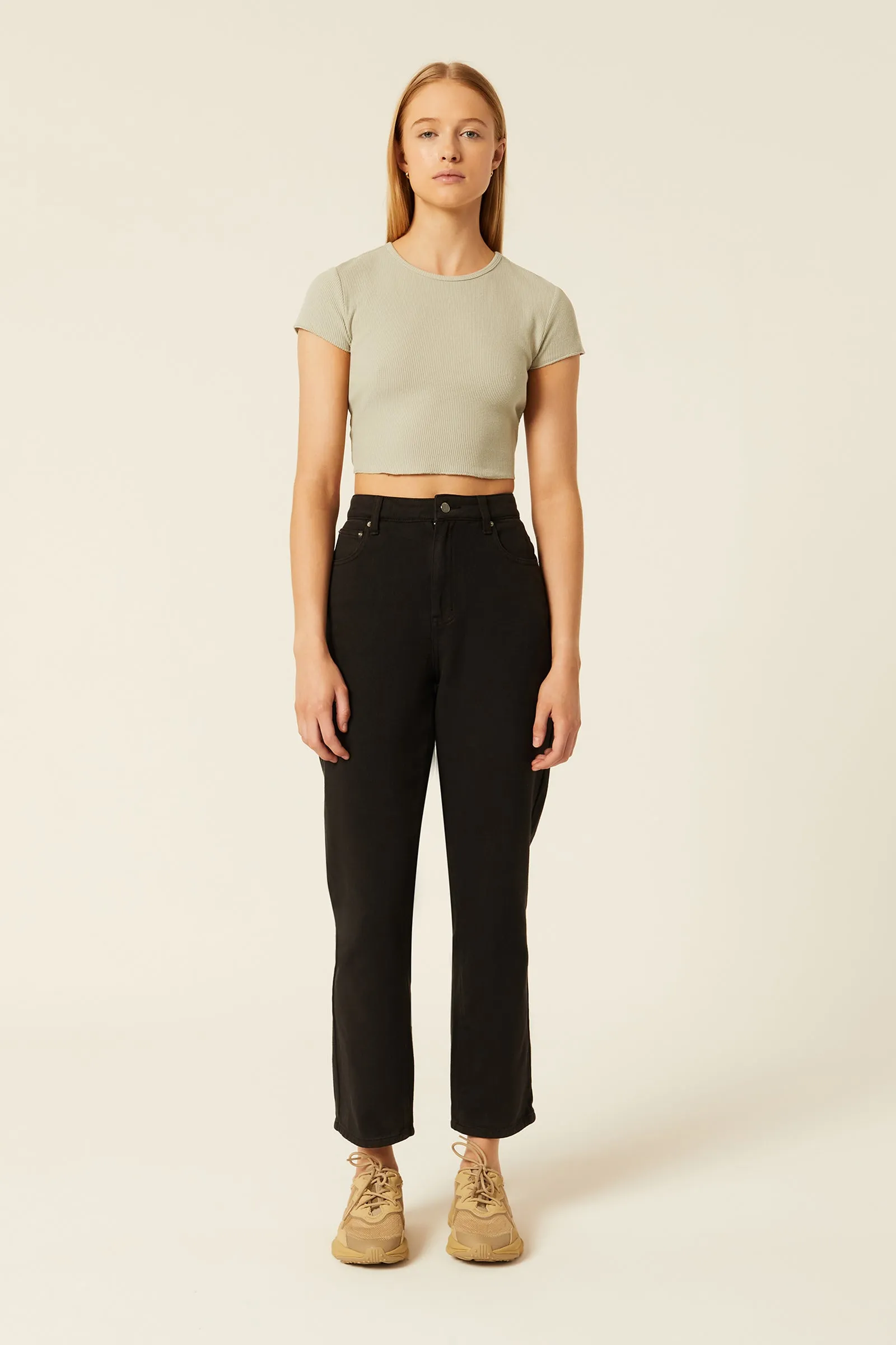 CAMERON WAFFLE TEE sold by Nude Lucy