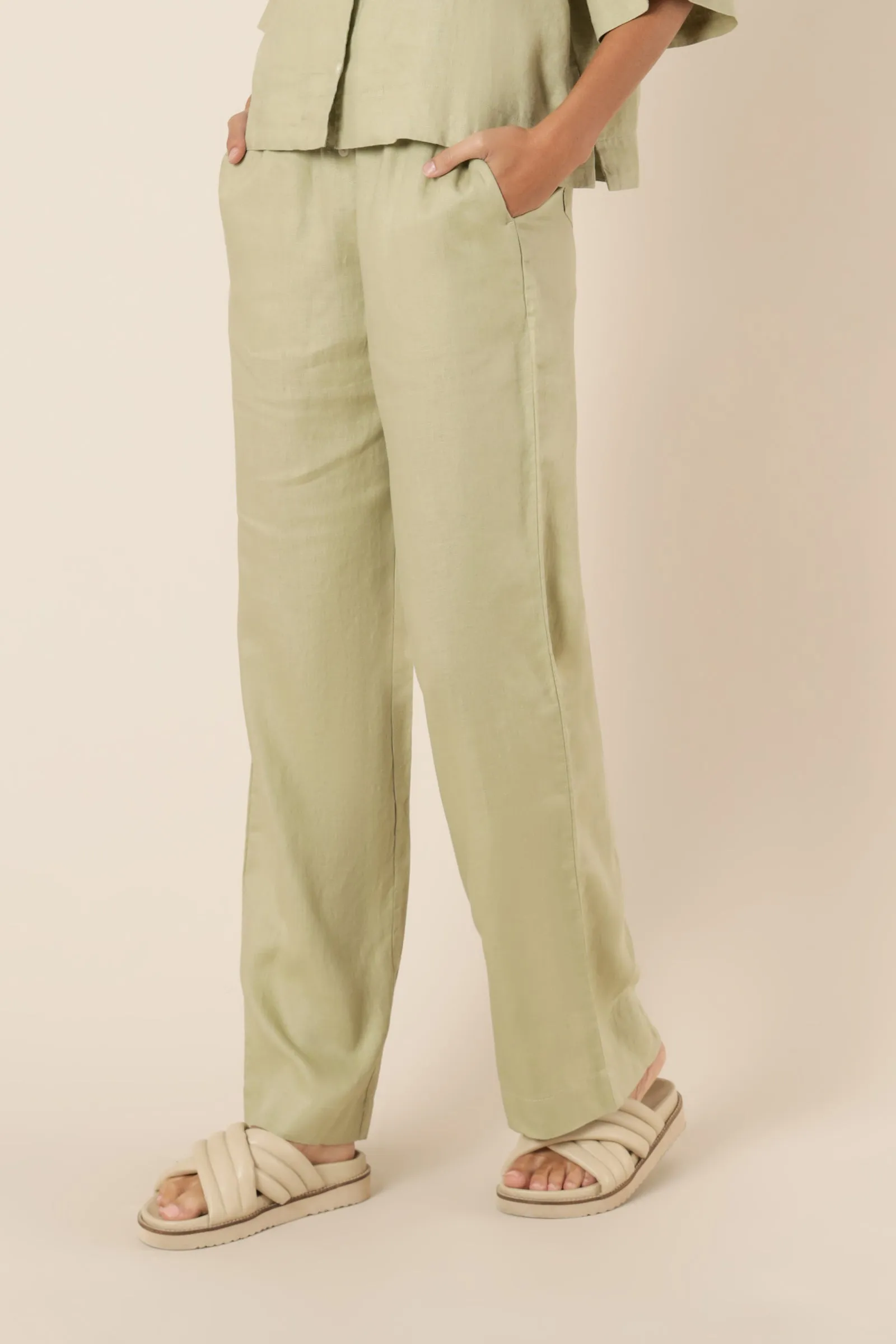 NUDE LINEN LOUNGE PANT sold by Nude Lucy product image thumbnail 3
