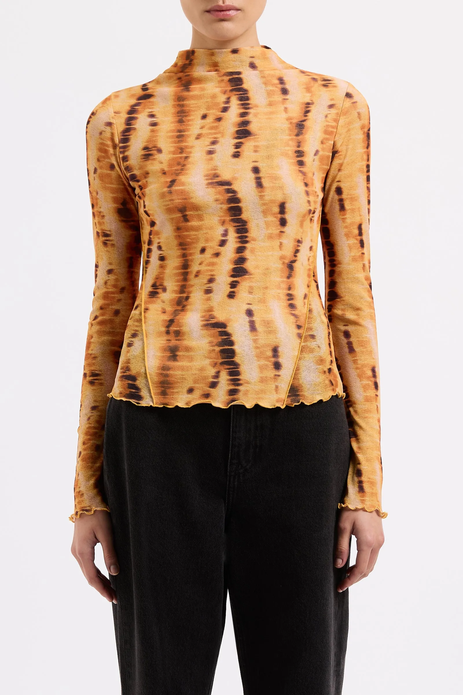 SOLIS MESH LS TOP sold by Nude Lucy product image thumbnail 3