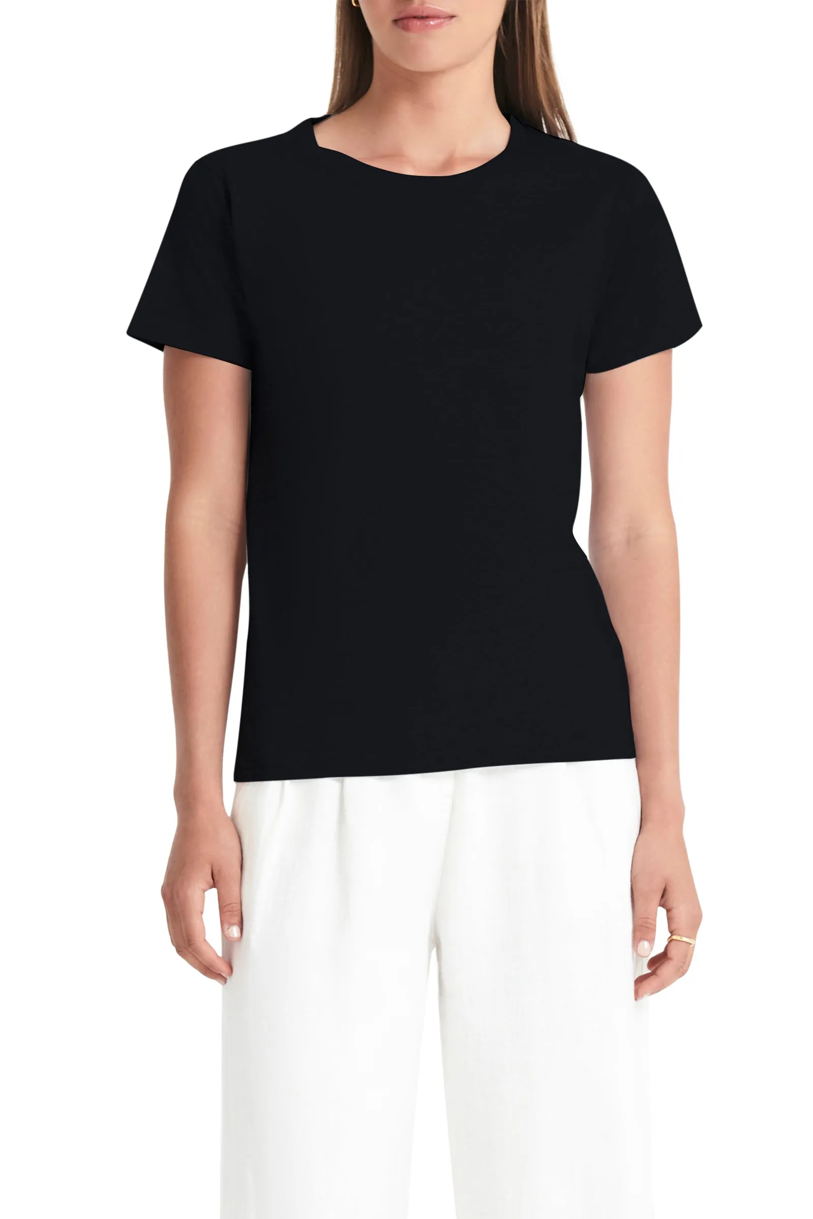 HARPER ORGANIC CREW NECK TEE sold by Nude Lucy product image thumbnail 2