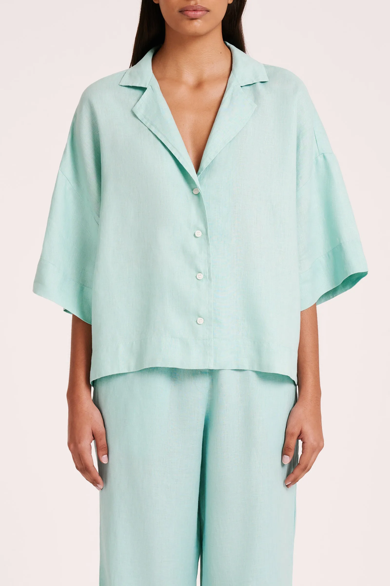 LOUNGE LINEN SHIRT sold by Nude Lucy product image thumbnail 2