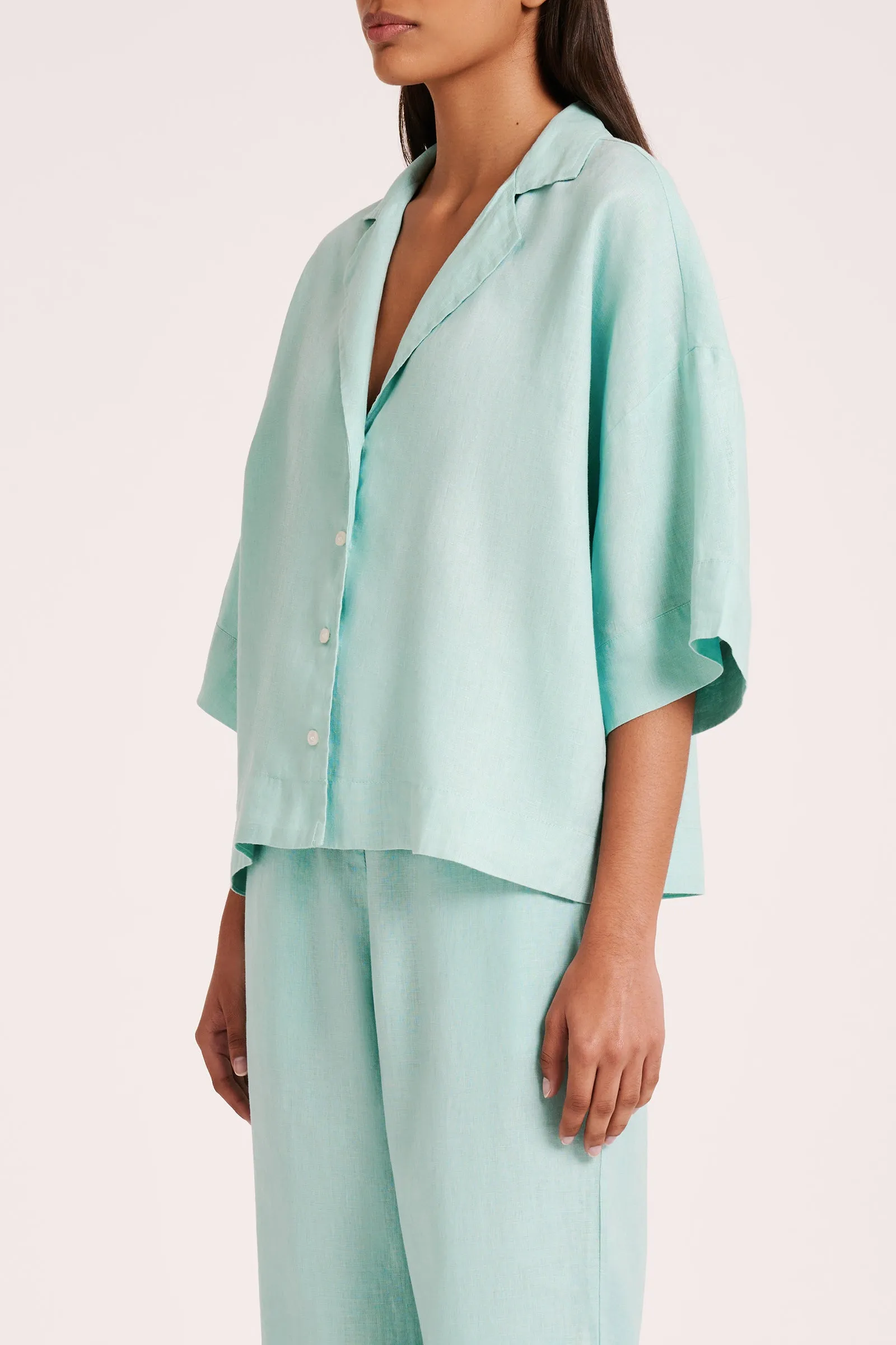 LOUNGE LINEN SHIRT sold by Nude Lucy product image thumbnail 3