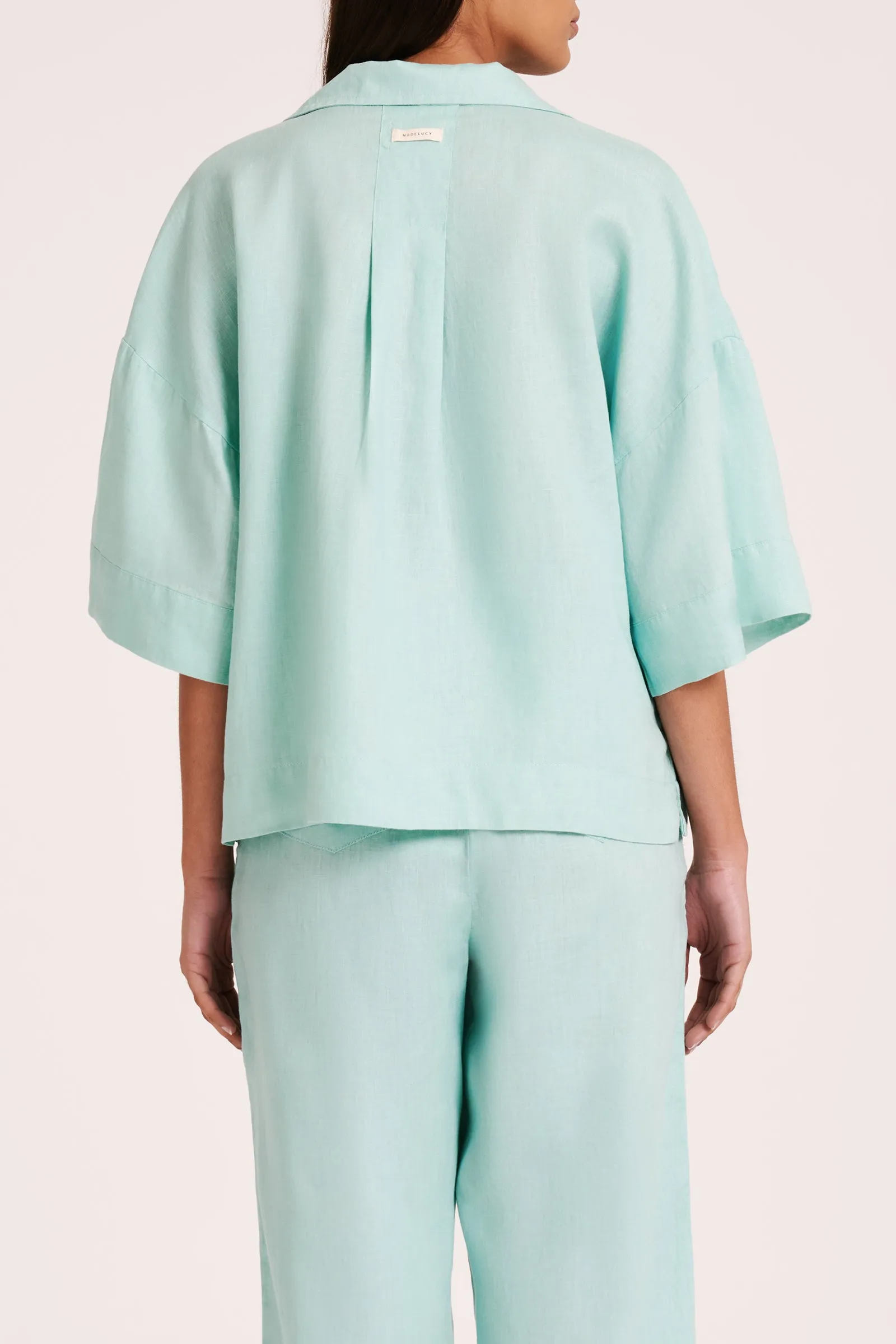 LOUNGE LINEN SHIRT sold by Nude Lucy product image thumbnail 4