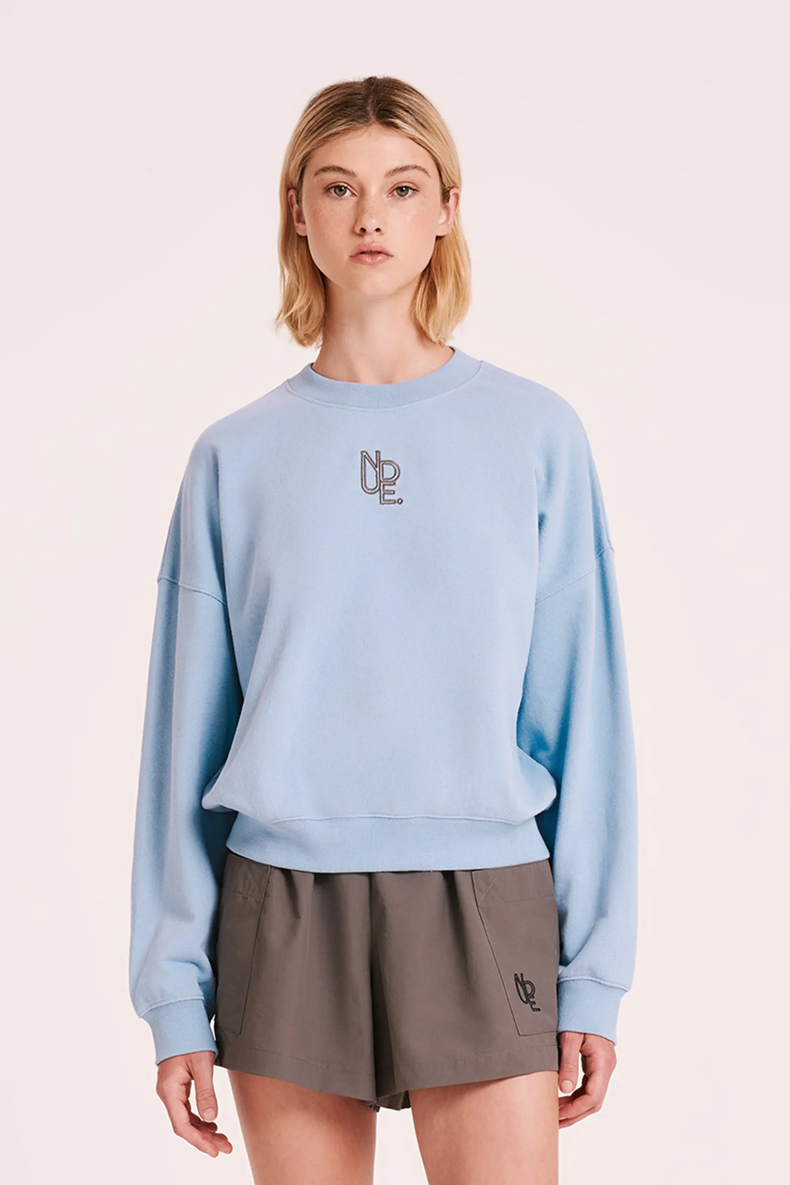 PEYTON EMBLEM SWEAT sold by Nude Lucy