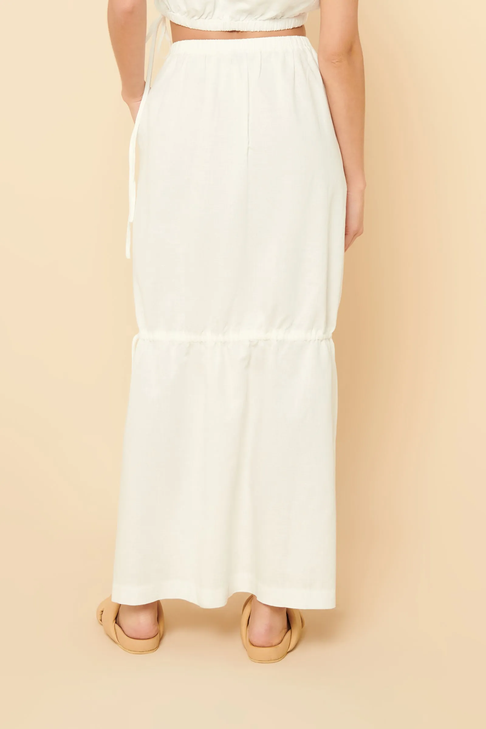 BREA LINEN MAXI SKIRT sold by Nude Lucy product image thumbnail 4