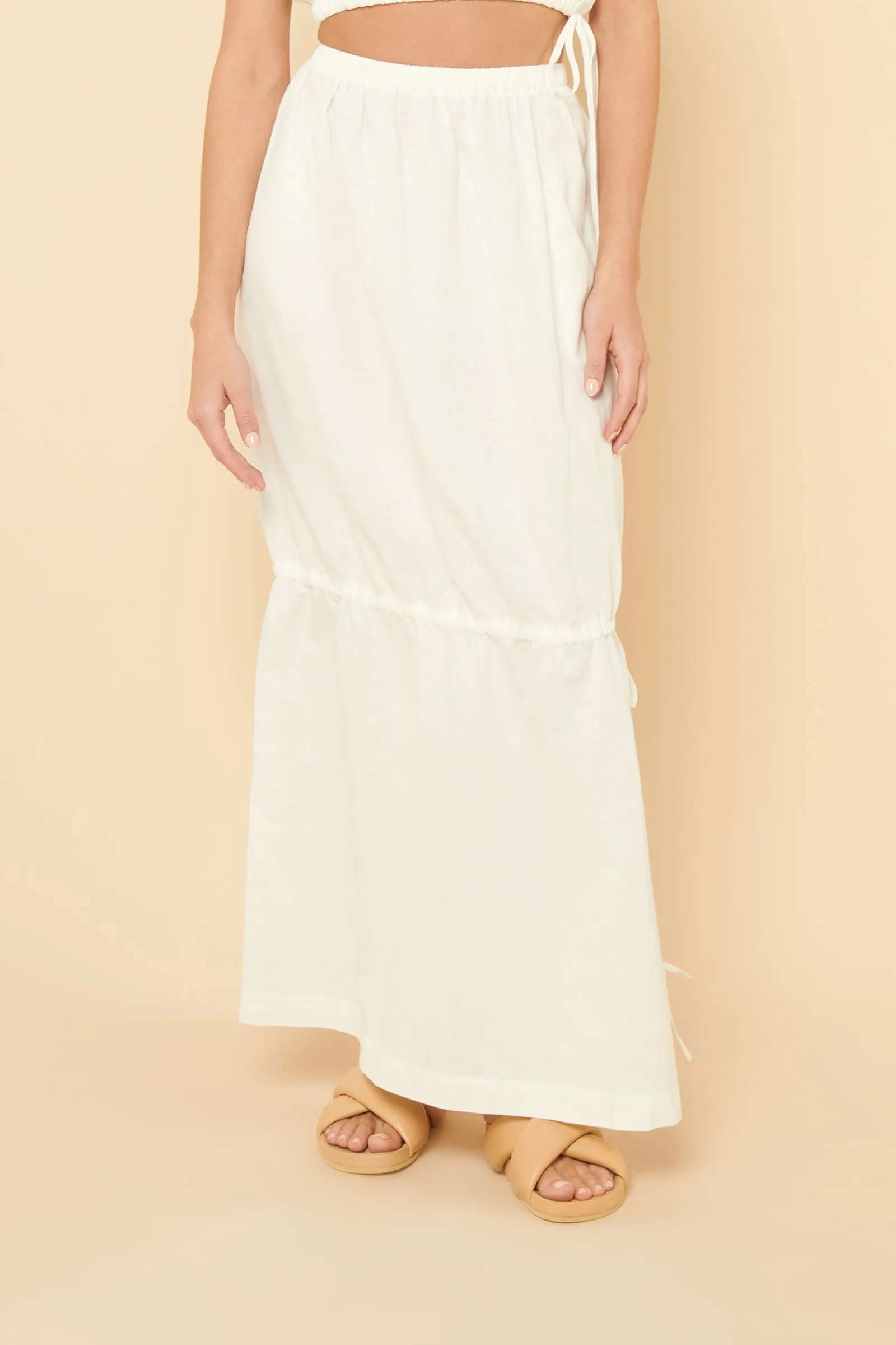BREA LINEN MAXI SKIRT sold by Nude Lucy product image thumbnail 2