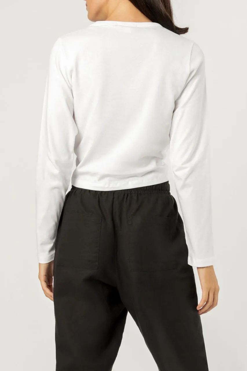TYLER LS DRAWSTRING TEE sold by Nude Lucy product image thumbnail 4