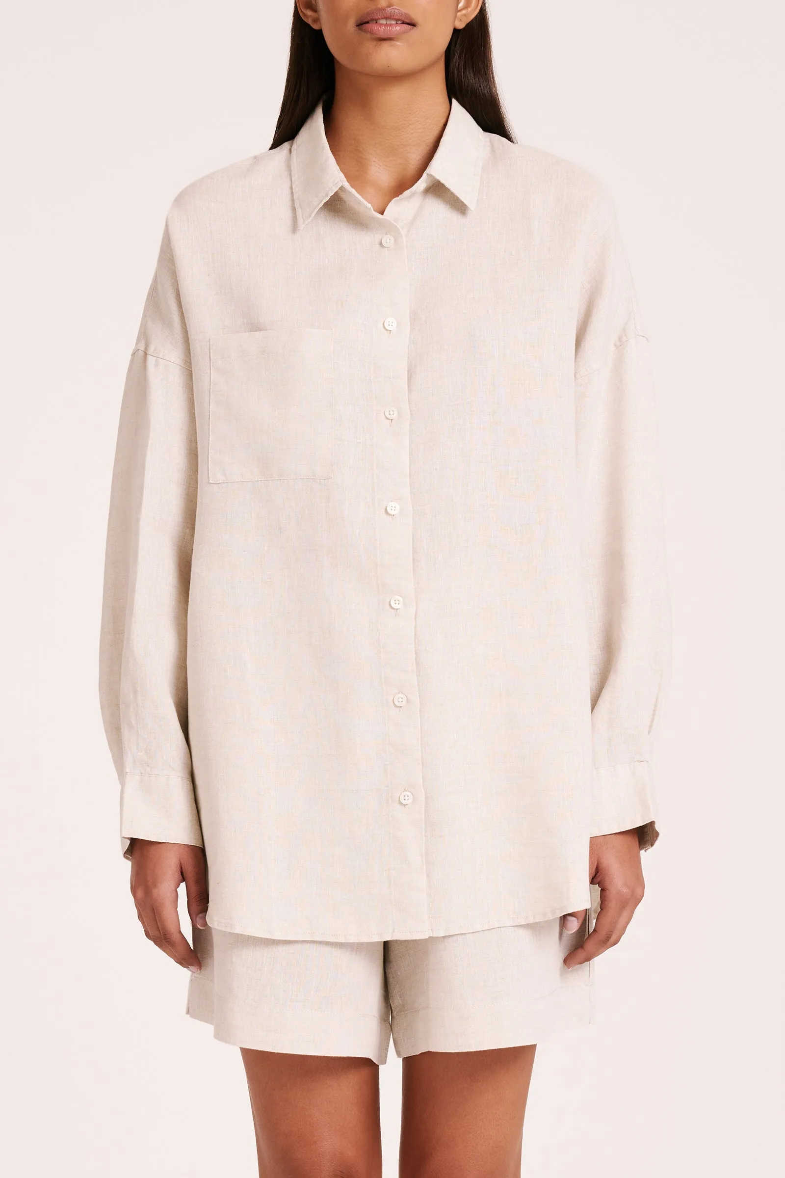 LOUNGE HERITAGE LINEN SHIRT sold by Nude Lucy product image thumbnail 2