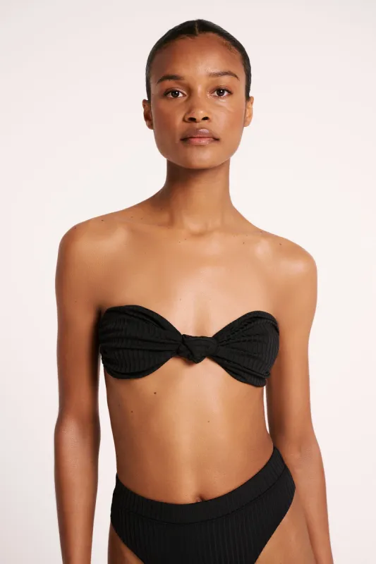 CLASSIC KNOT FRONT BIKINI TOP sold by Nude Lucy