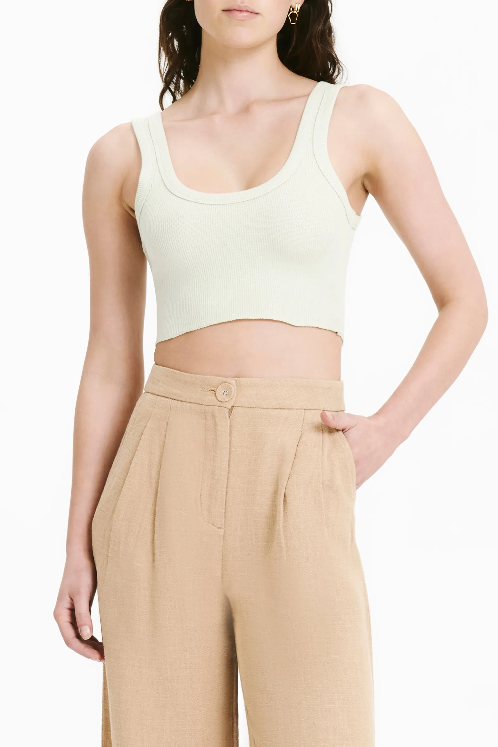 HAYES WAFFLE TANK sold by Nude Lucy product image thumbnail 2