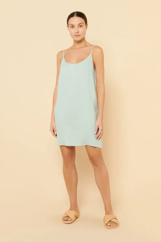 NUDE LINEN LOUNGE DRESS sold by Nude Lucy