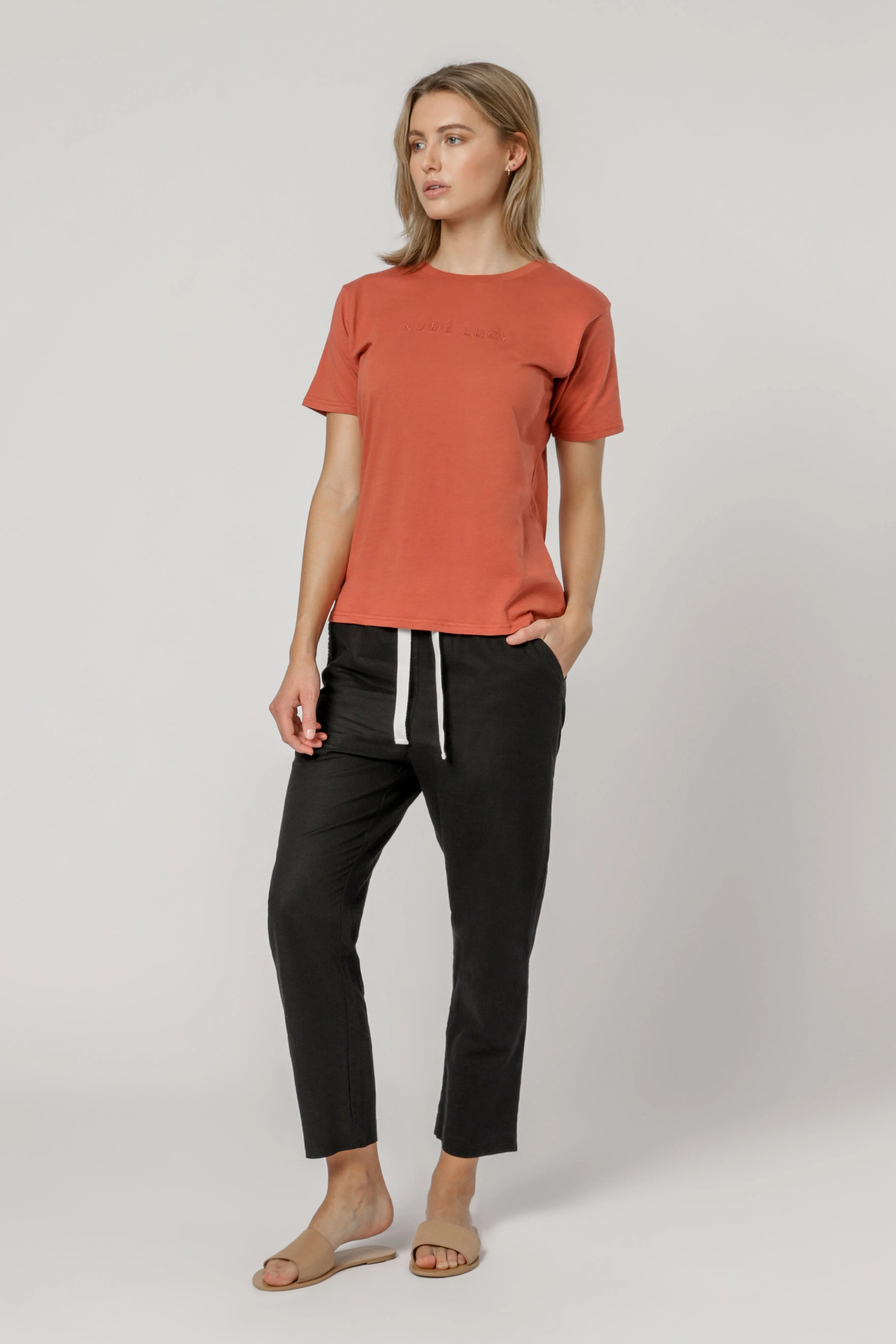 NUDE LUCY SLOGAN TEE sold by Nude Lucy