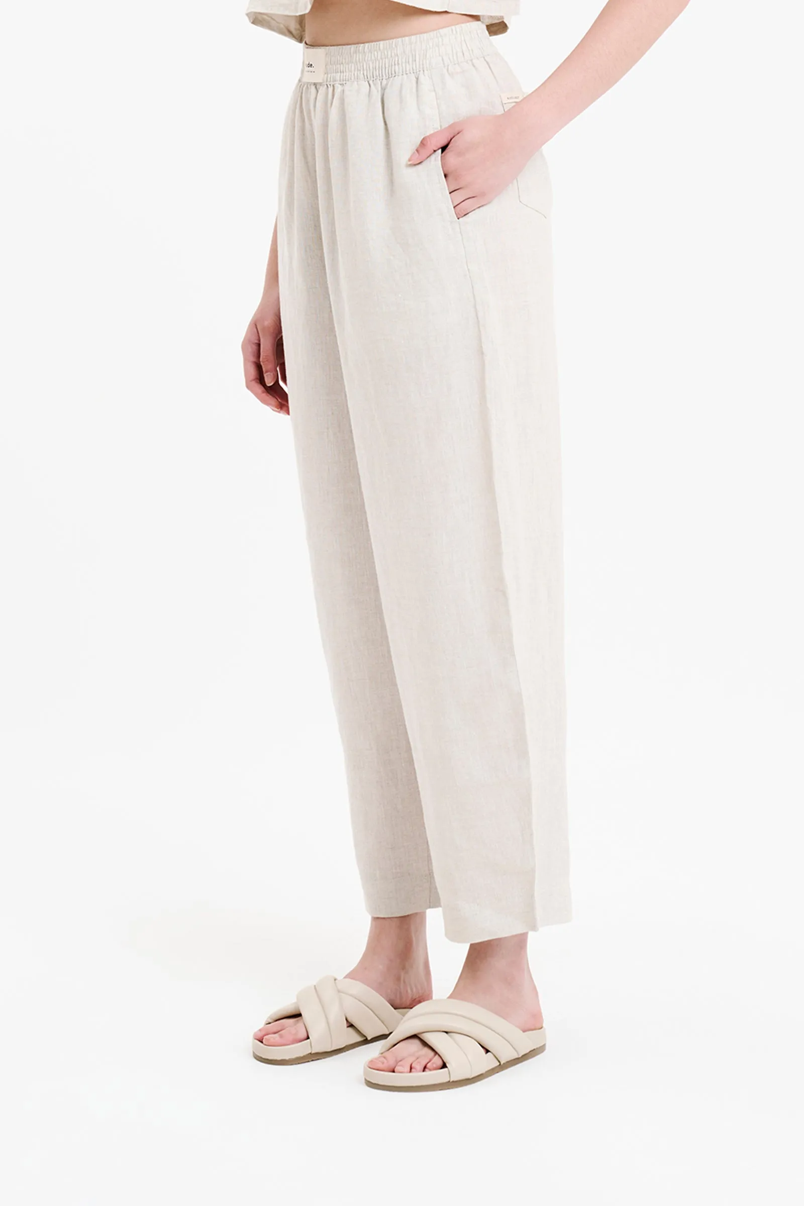 LOUNGE HERITAGE LINEN PANT sold by Nude Lucy product image thumbnail 3