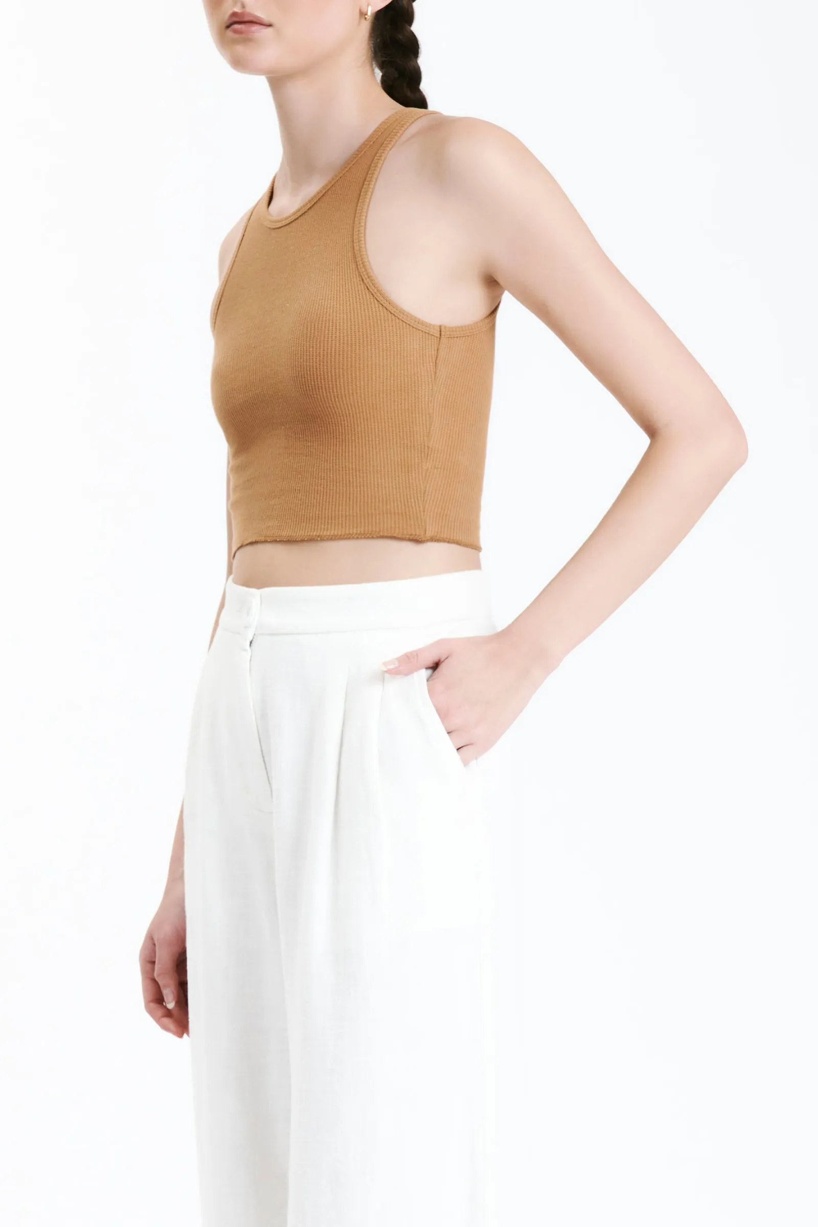 ANNIE WAFFLE TANK sold by Nude Lucy product image thumbnail 3
