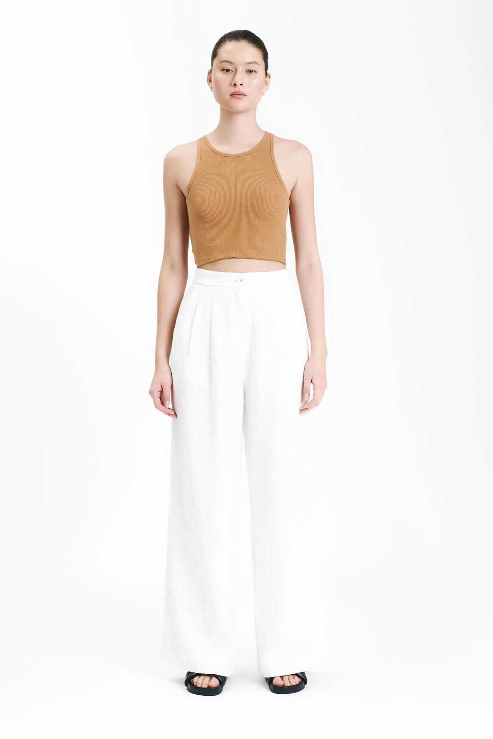 ANNIE WAFFLE TANK sold by Nude Lucy