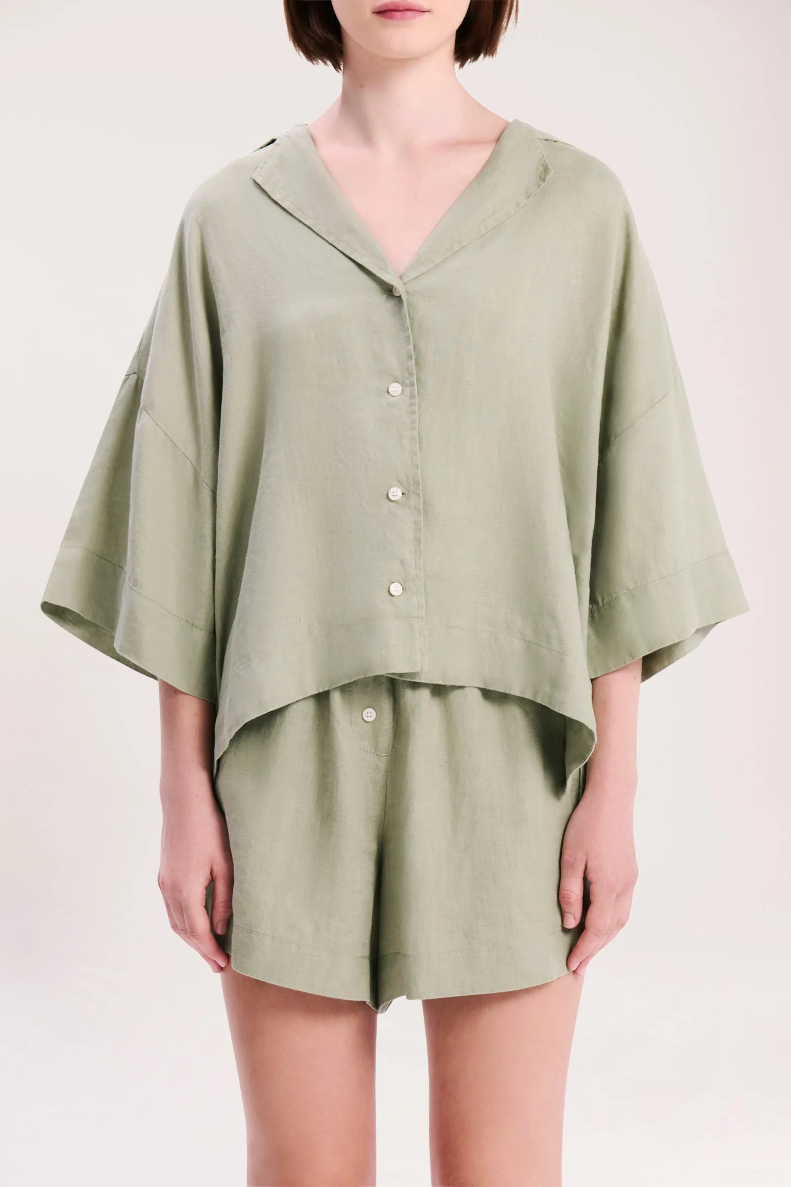 LOUNGE LINEN SHIRT sold by Nude Lucy product image thumbnail 2