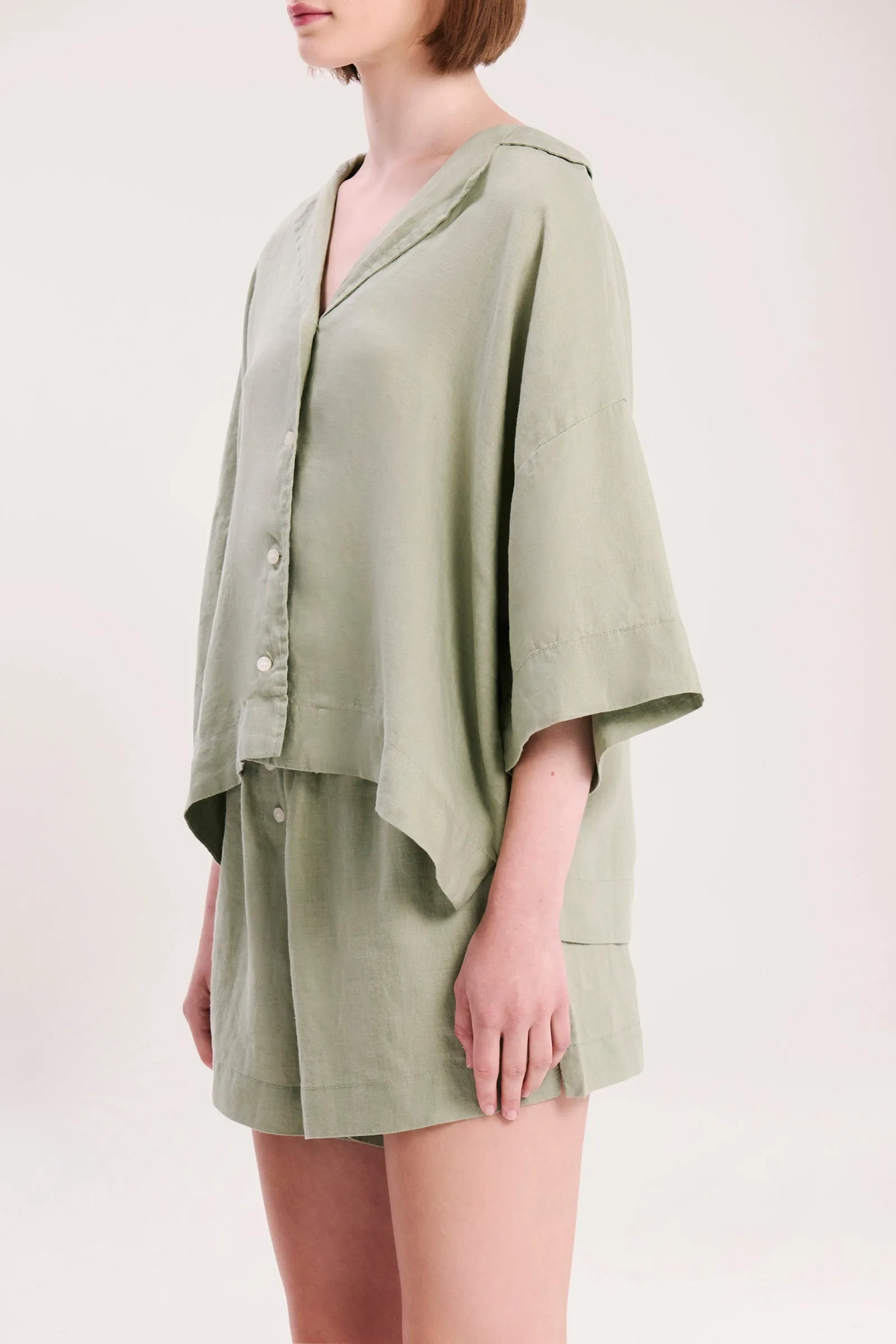 LOUNGE LINEN SHIRT sold by Nude Lucy product image thumbnail 3