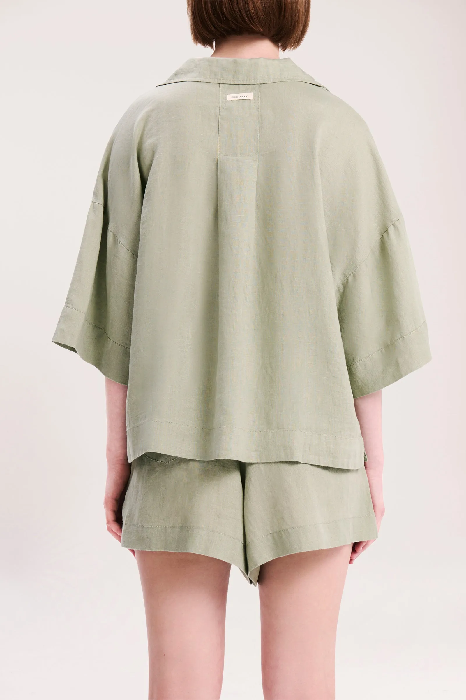 LOUNGE LINEN SHIRT sold by Nude Lucy product image thumbnail 4