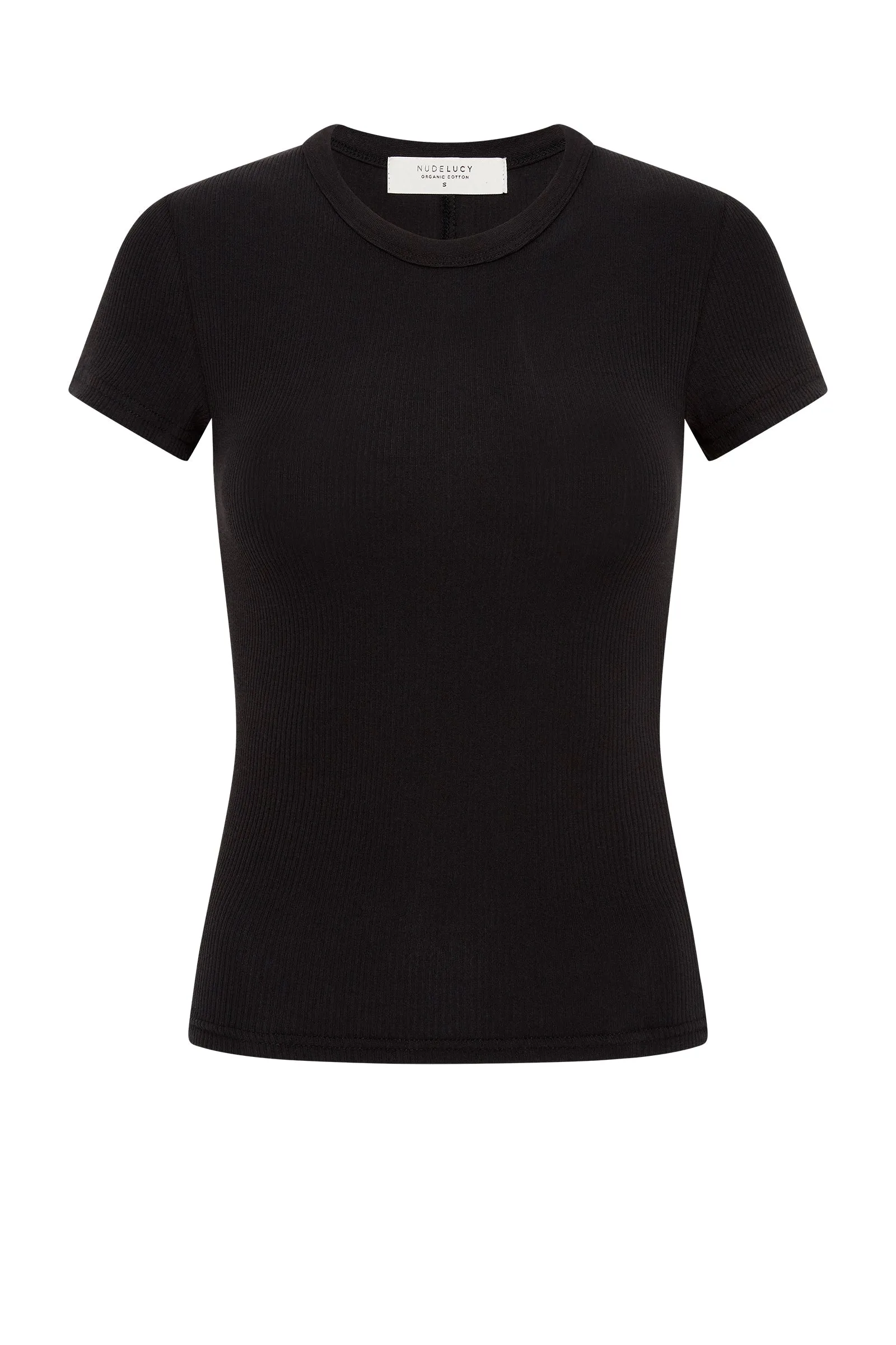 ORGANIC RIB SS TEE sold by Nude Lucy product image thumbnail 2