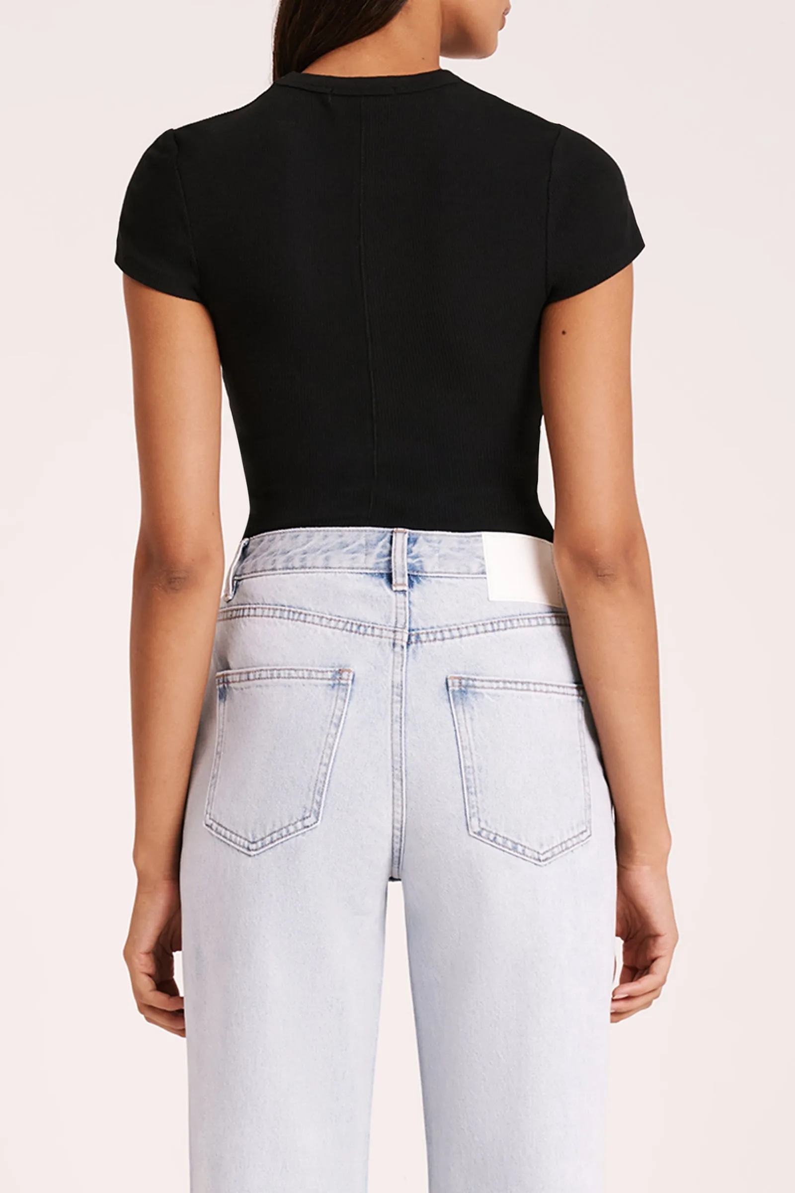 ORGANIC RIB SS TEE sold by Nude Lucy product image thumbnail 5