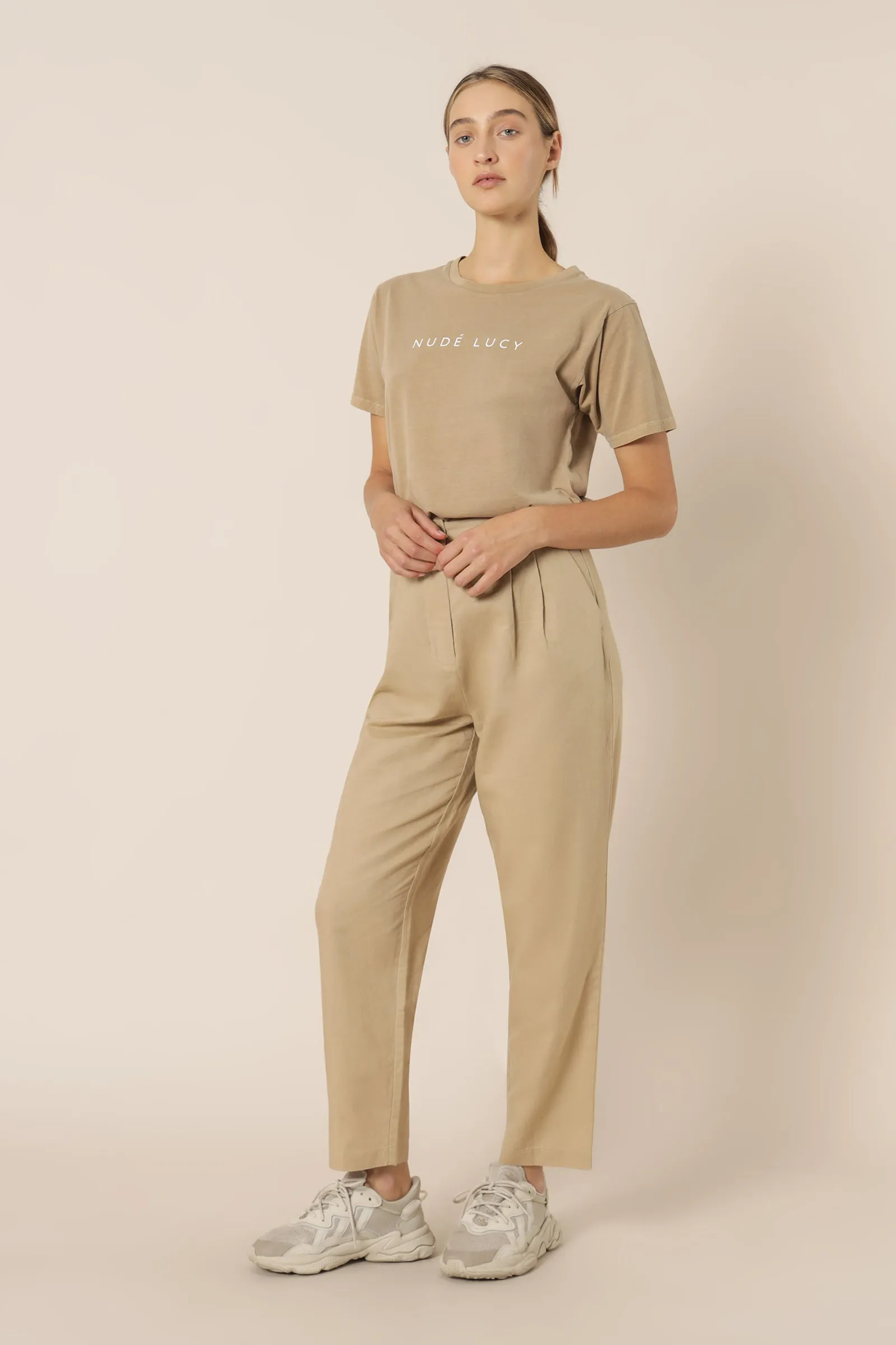 NUDE LUCY WASHED SLOGAN TEE sold by Nude Lucy