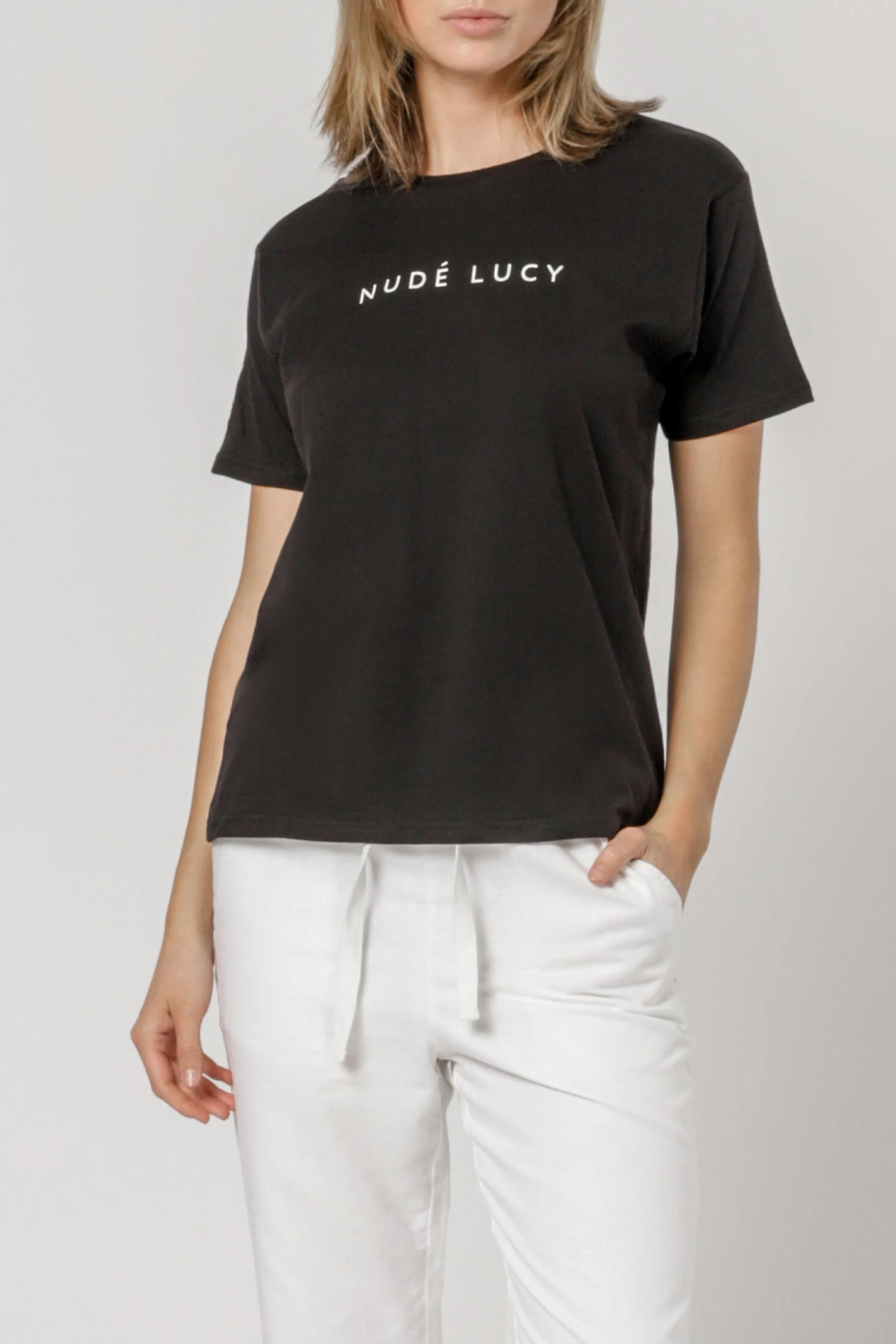 NUDE LUCY SLOGAN TEE sold by Nude Lucy product image thumbnail 2