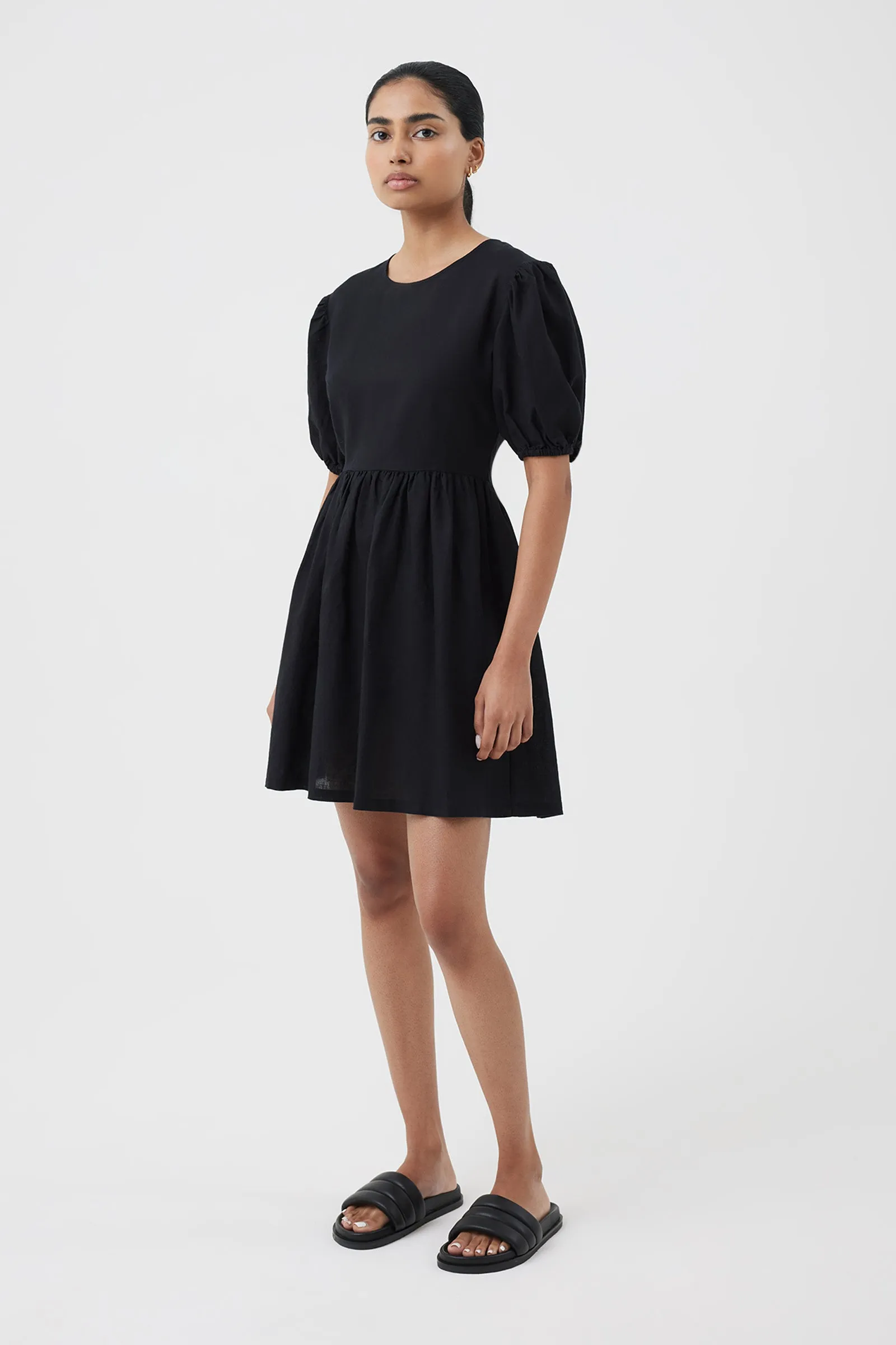 NIMA LINEN MINI DRESS sold by Nude Lucy product image thumbnail 2