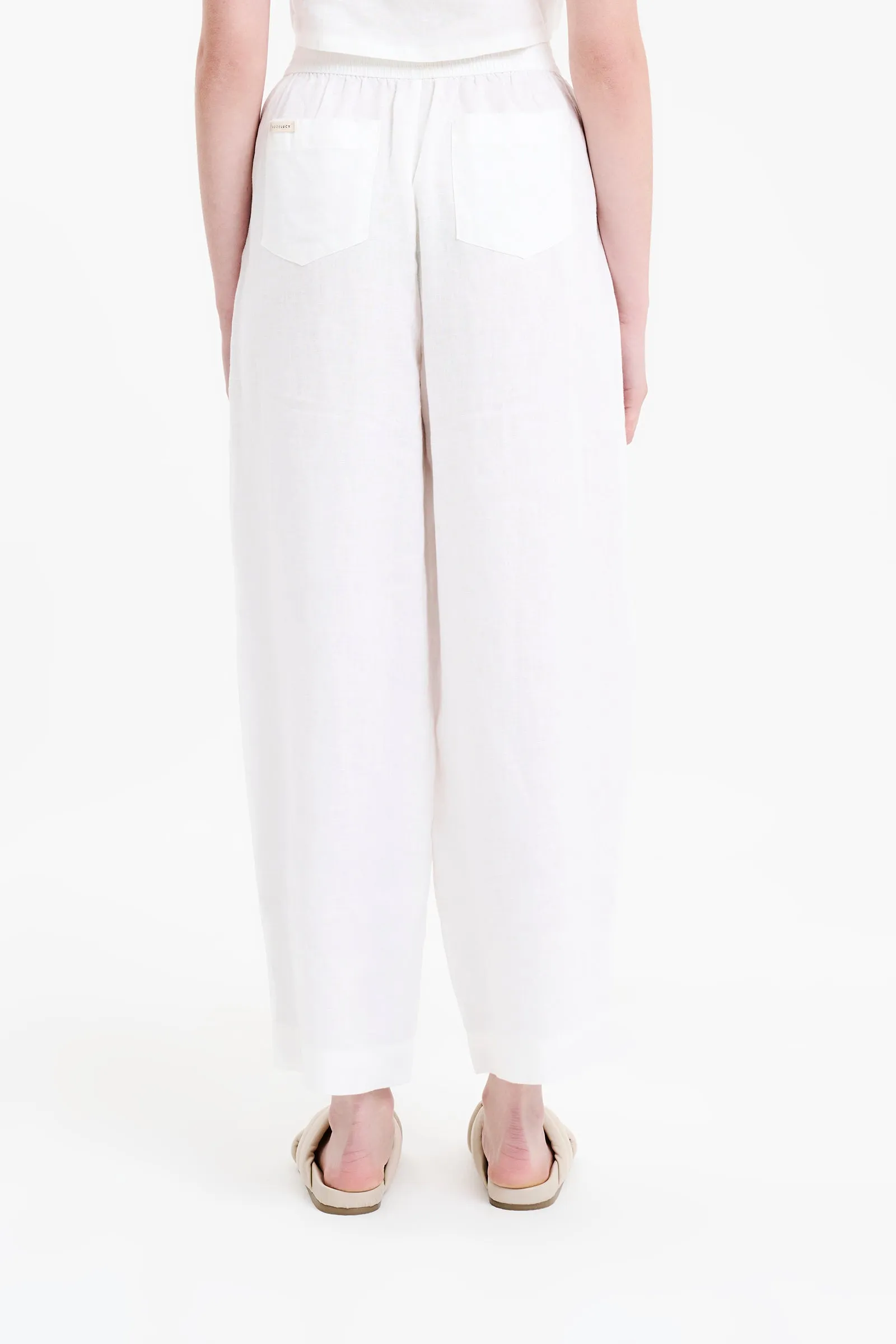 LOUNGE HERITAGE LINEN PANT sold by Nude Lucy product image thumbnail 4