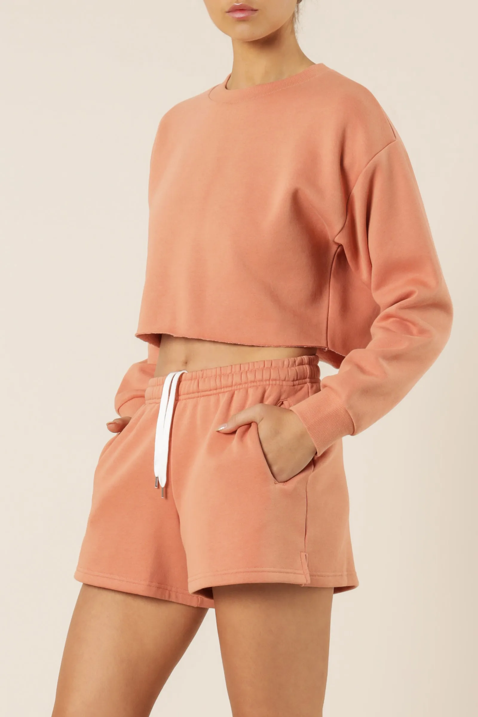 CARTER CLASSIC CROP SWEAT sold by Nude Lucy product image thumbnail 3