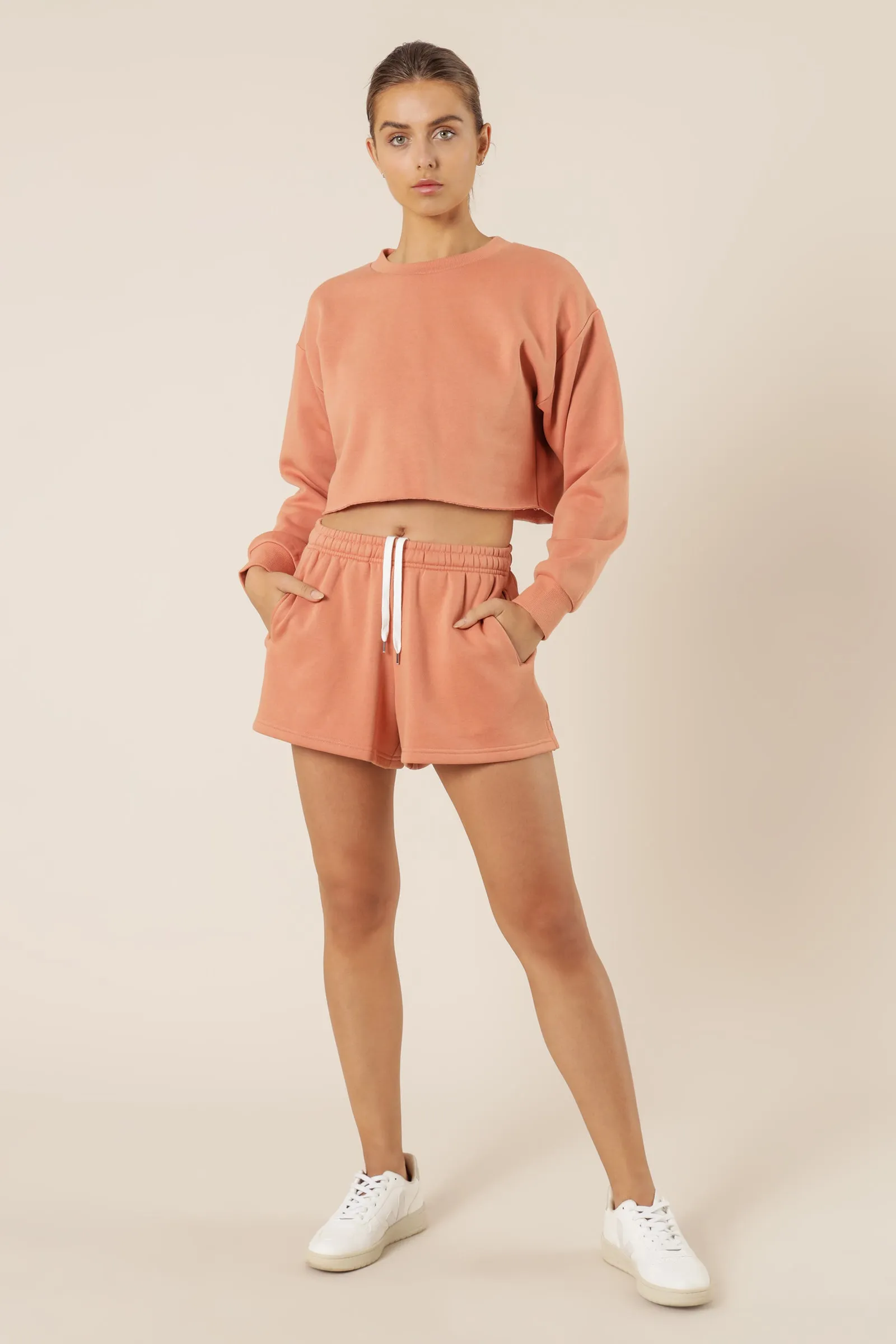 CARTER CLASSIC CROP SWEAT sold by Nude Lucy