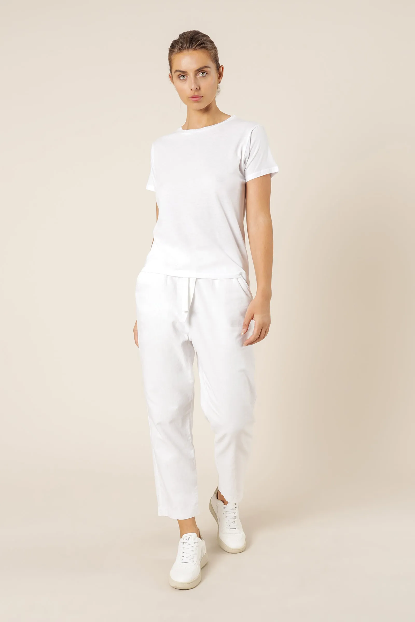 HARPER BASIC CREW NECK TEE sold by Nude Lucy