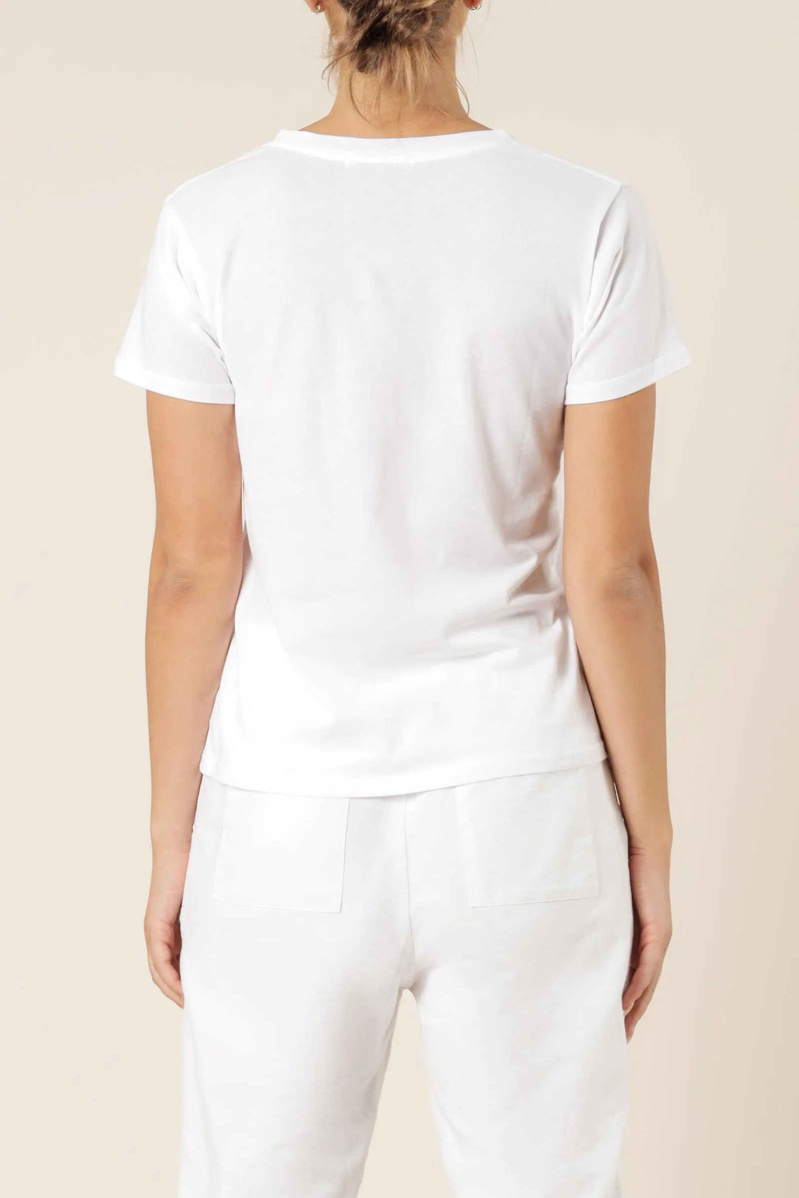 HARPER BASIC CREW NECK TEE sold by Nude Lucy product image thumbnail 4