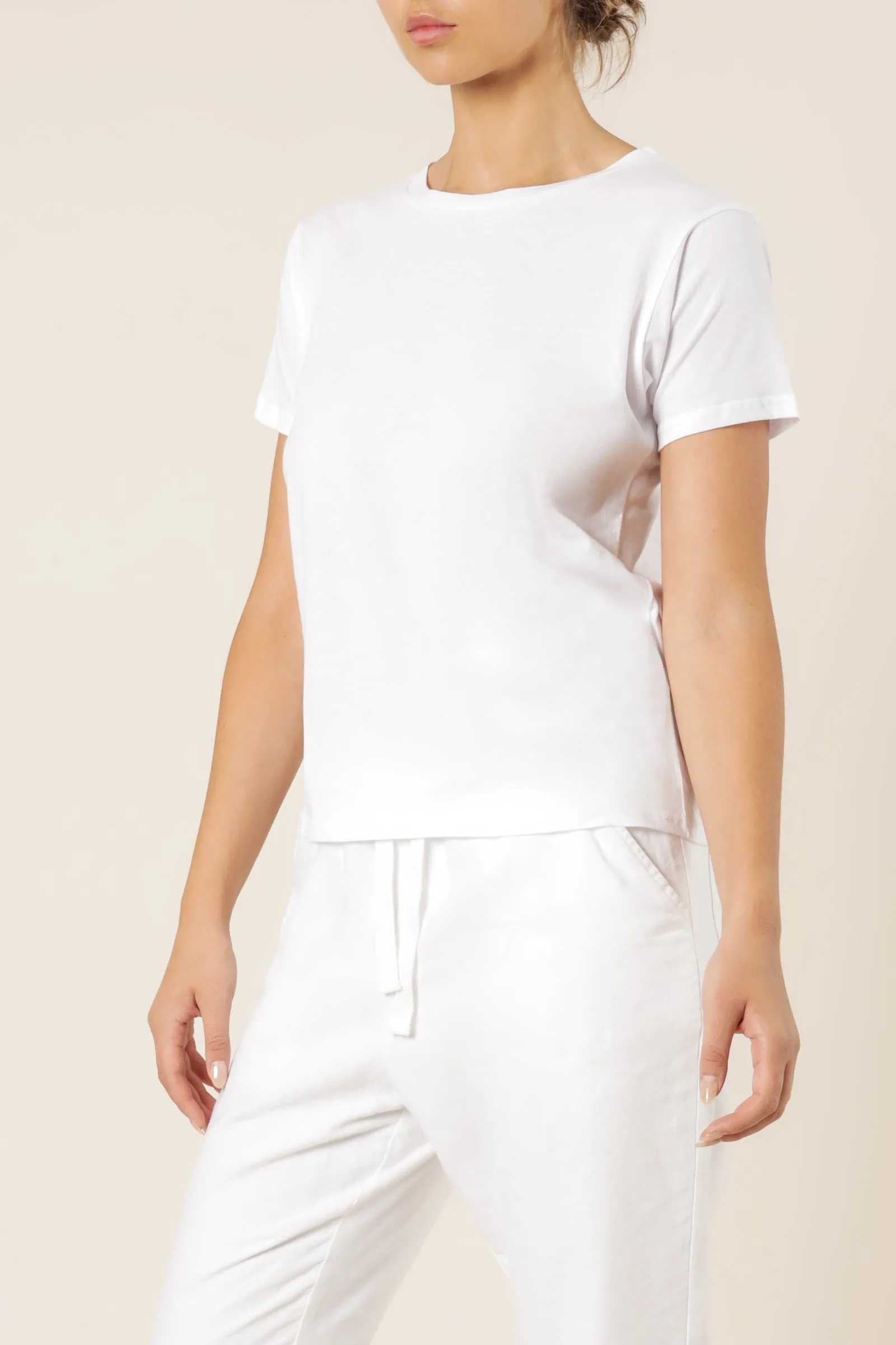 HARPER BASIC CREW NECK TEE sold by Nude Lucy product image thumbnail 3