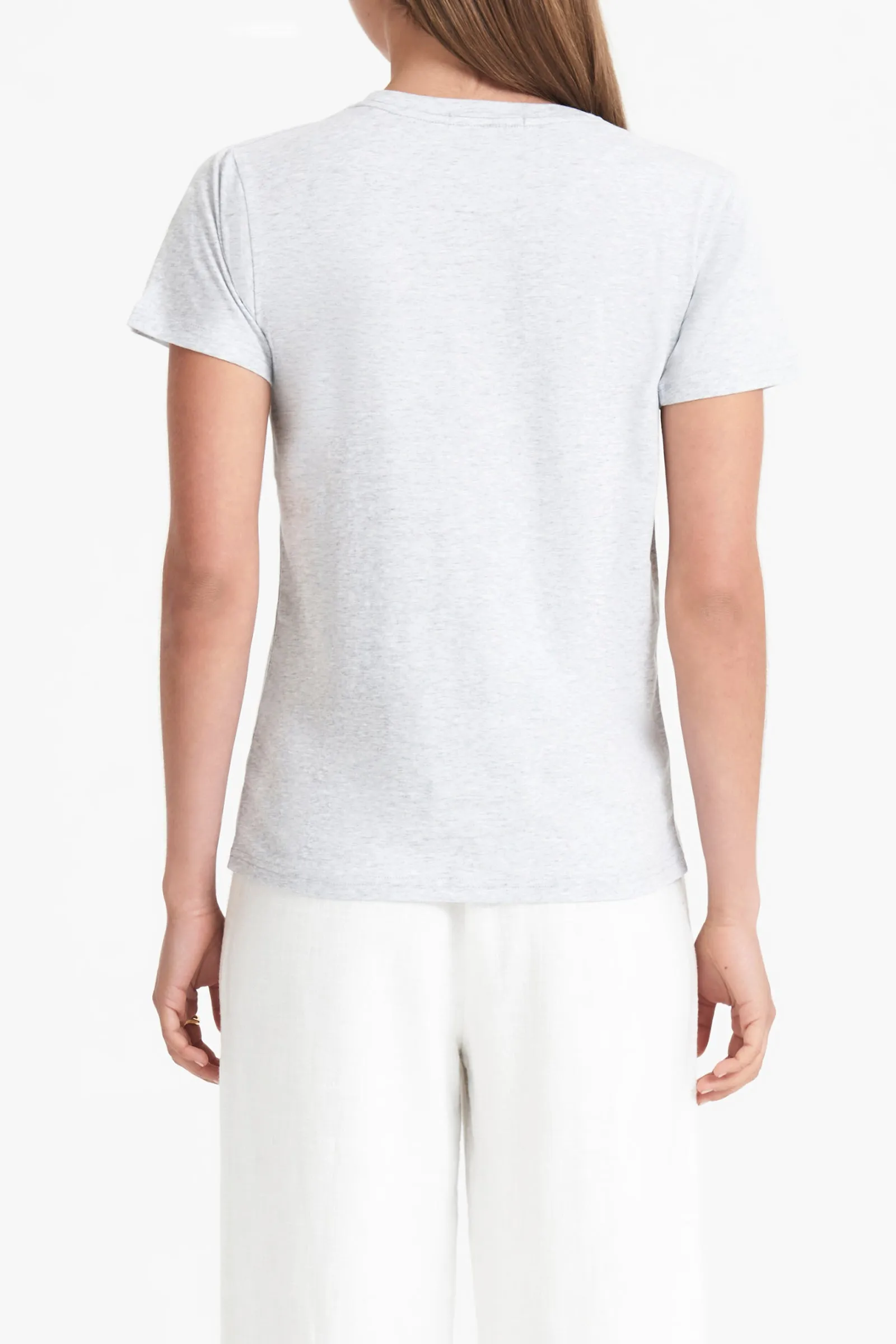 HARPER ORGANIC CREW NECK TEE sold by Nude Lucy product image thumbnail 4