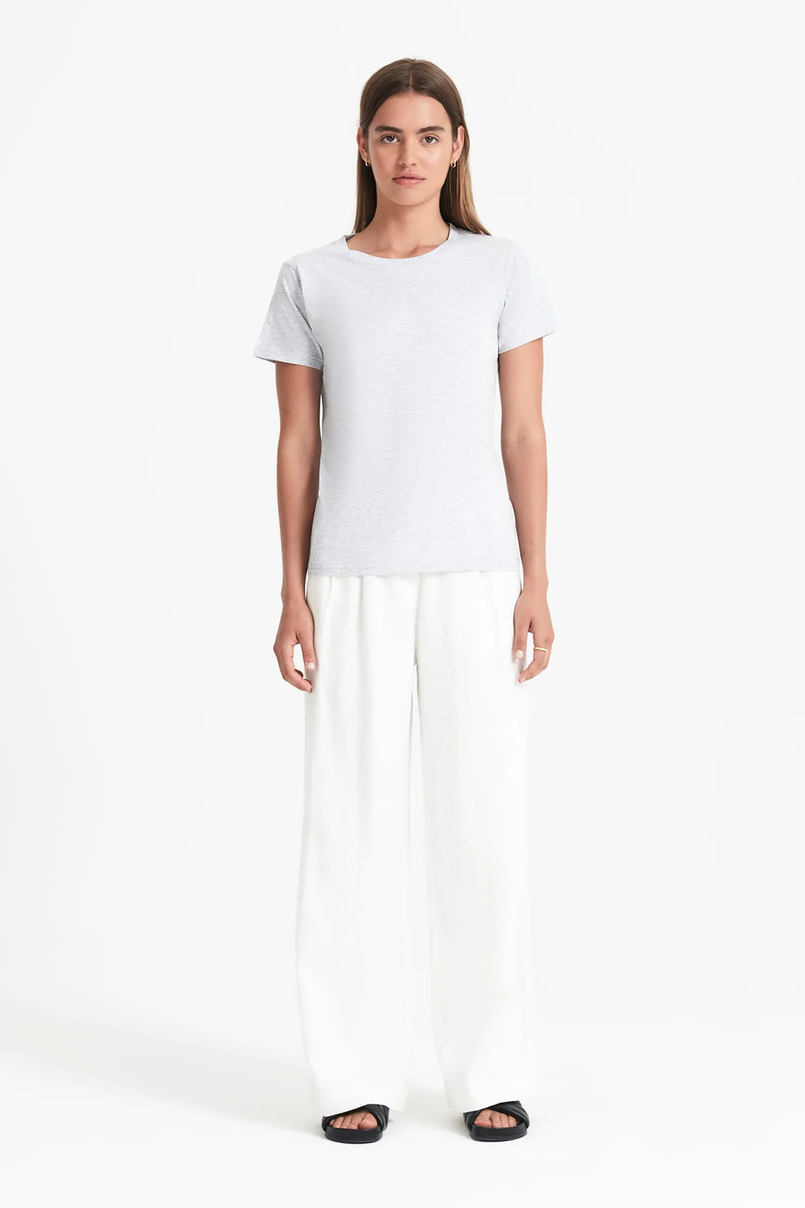 HARPER ORGANIC CREW NECK TEE sold by Nude Lucy