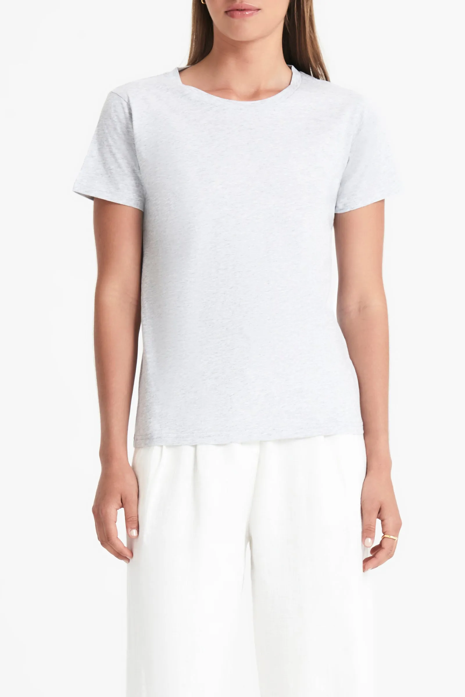 HARPER ORGANIC CREW NECK TEE sold by Nude Lucy product image thumbnail 2